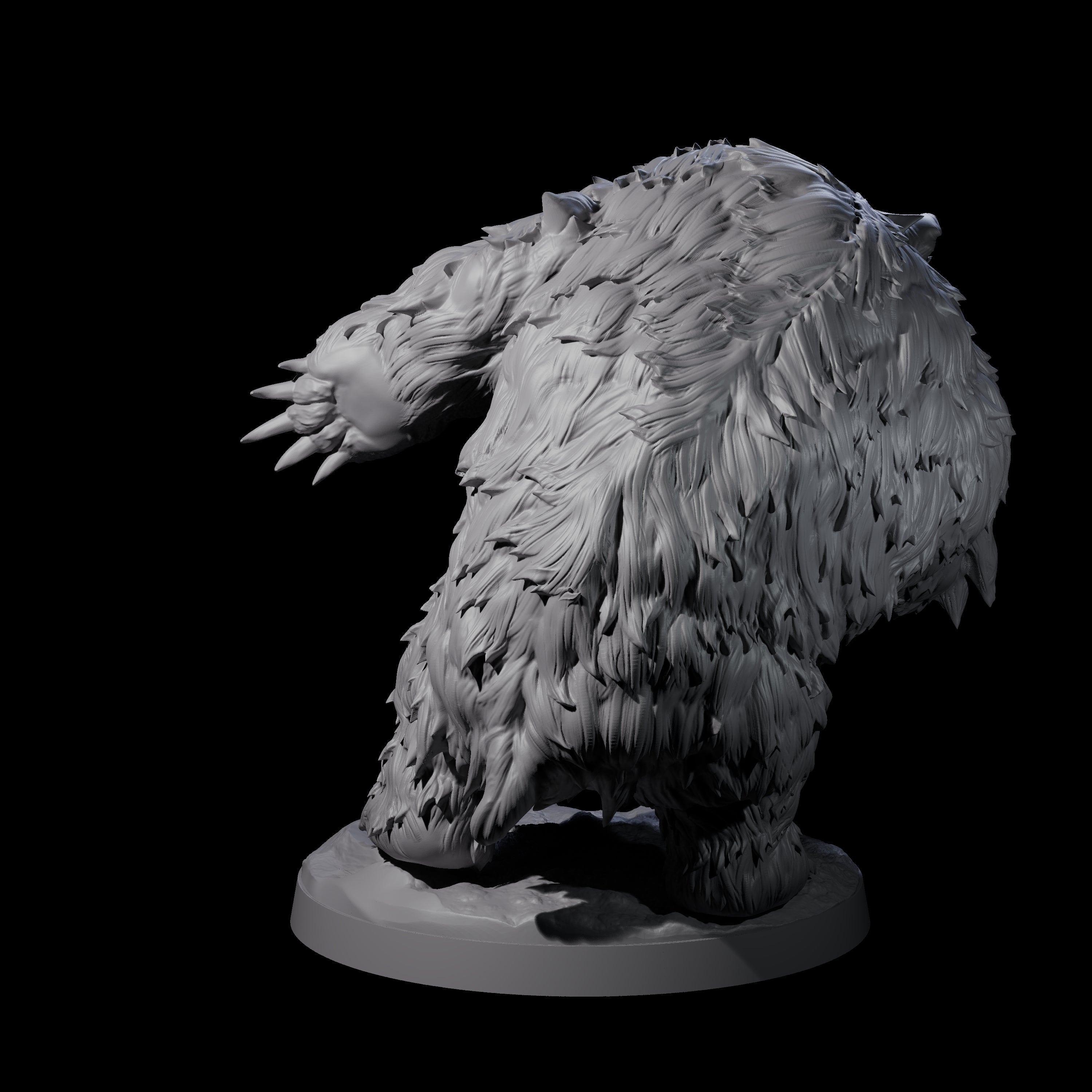 Battle Hardened Dire Bear C Miniature for Dungeons and Dragons, Pathfinder or other TTRPGs
