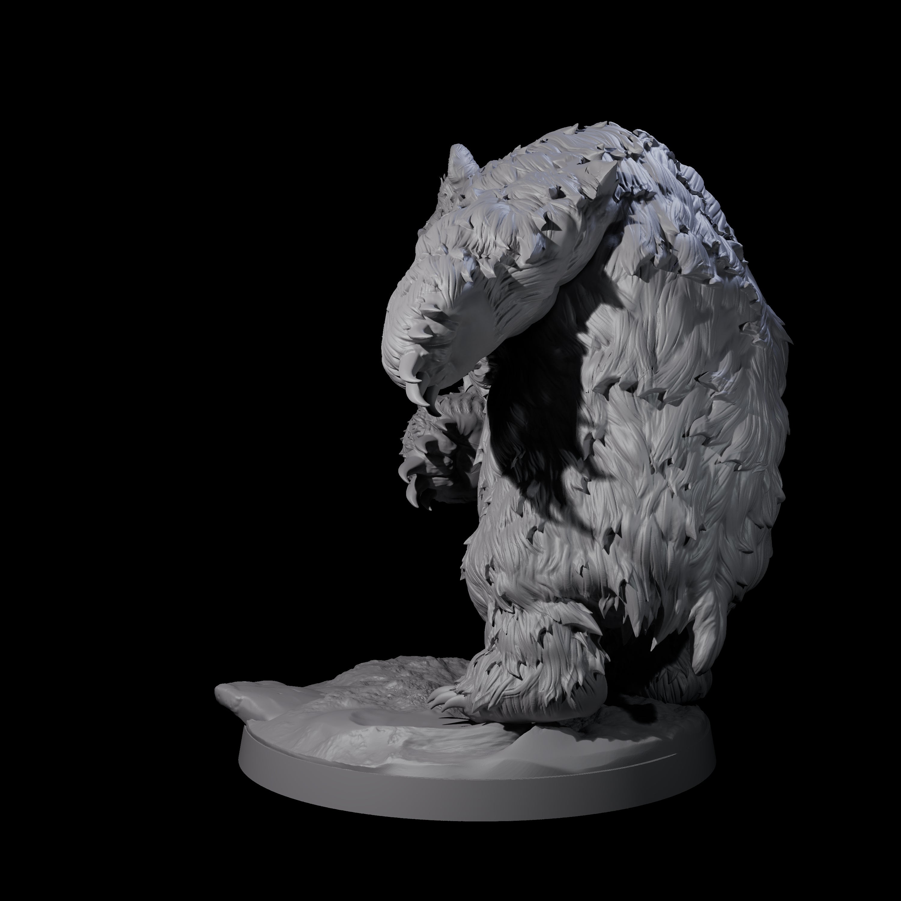Battle Hardened Dire Bear C Miniature for Dungeons and Dragons, Pathfinder or other TTRPGs