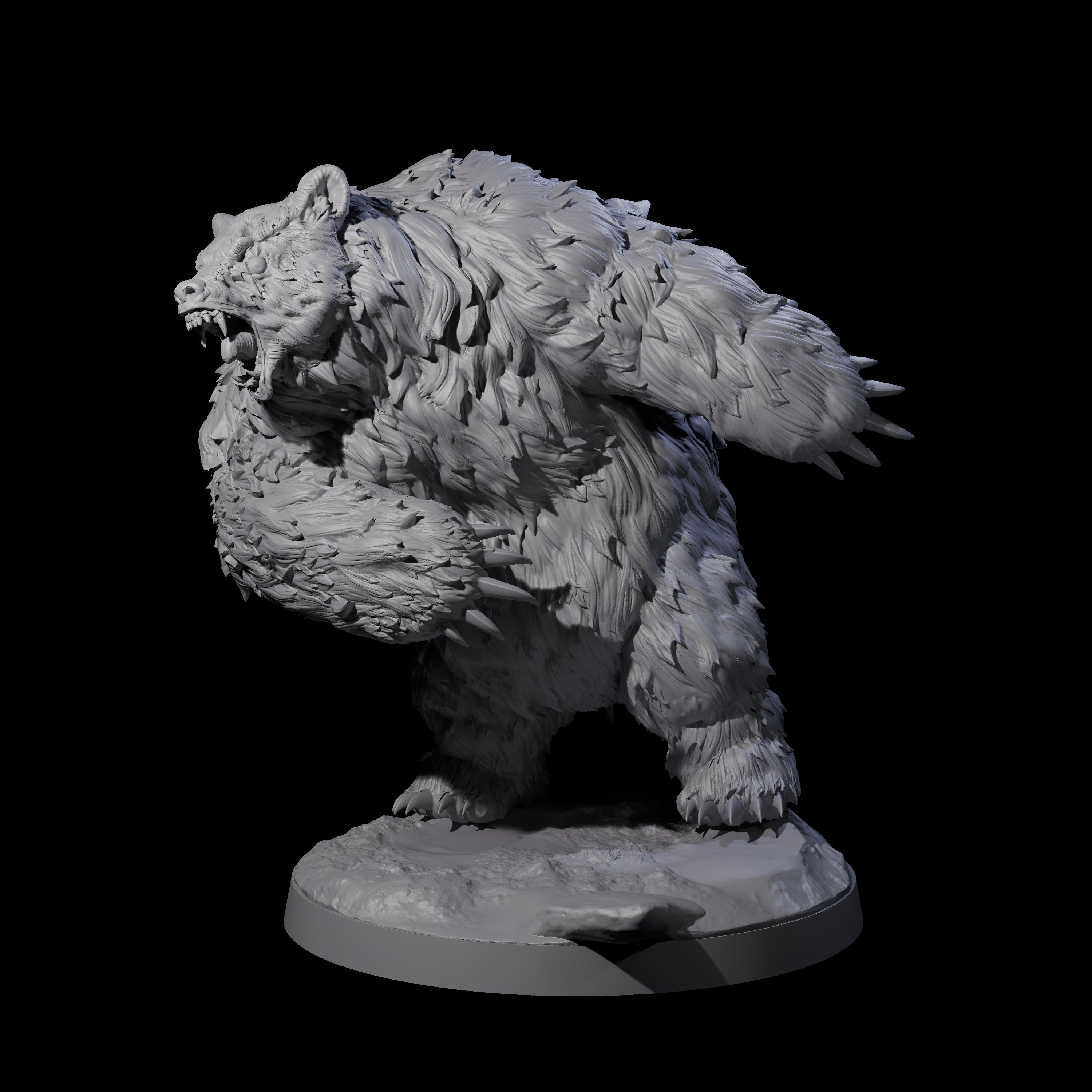 Battle Hardened Dire Bear C Miniature for Dungeons and Dragons, Pathfinder or other TTRPGs