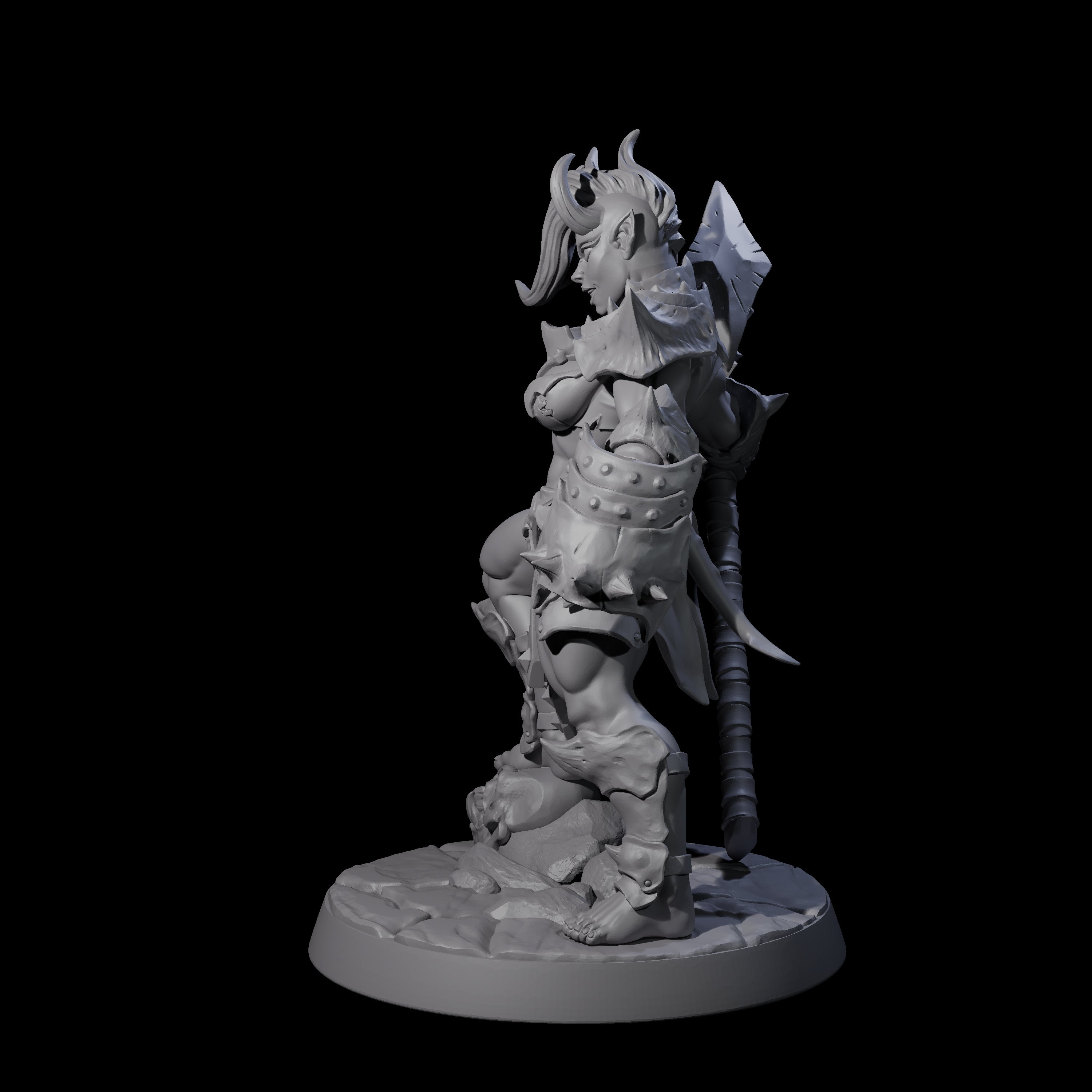 Battle Ready Succubus Miniature for Dungeons and Dragons, Pathfinder or other TTRPGs