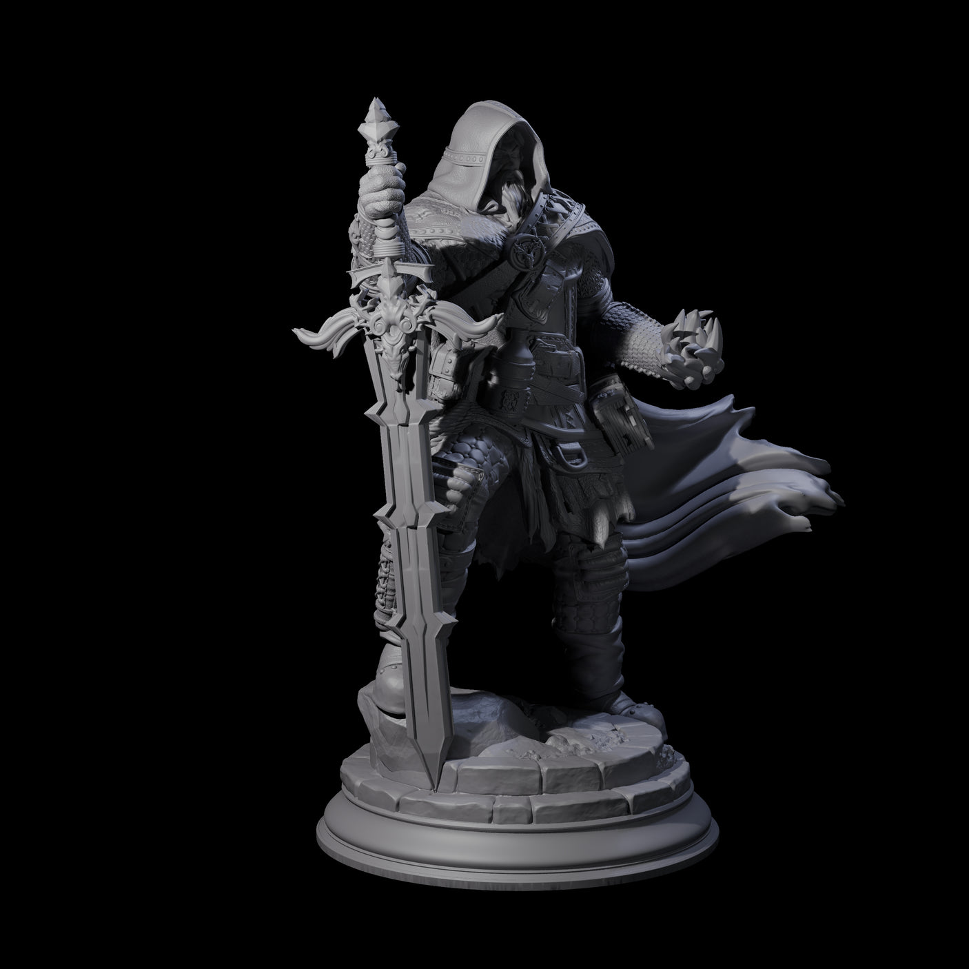 Battle Weary Warrior Miniature for Dungeons and Dragons, Pathfinder or other TTRPGs