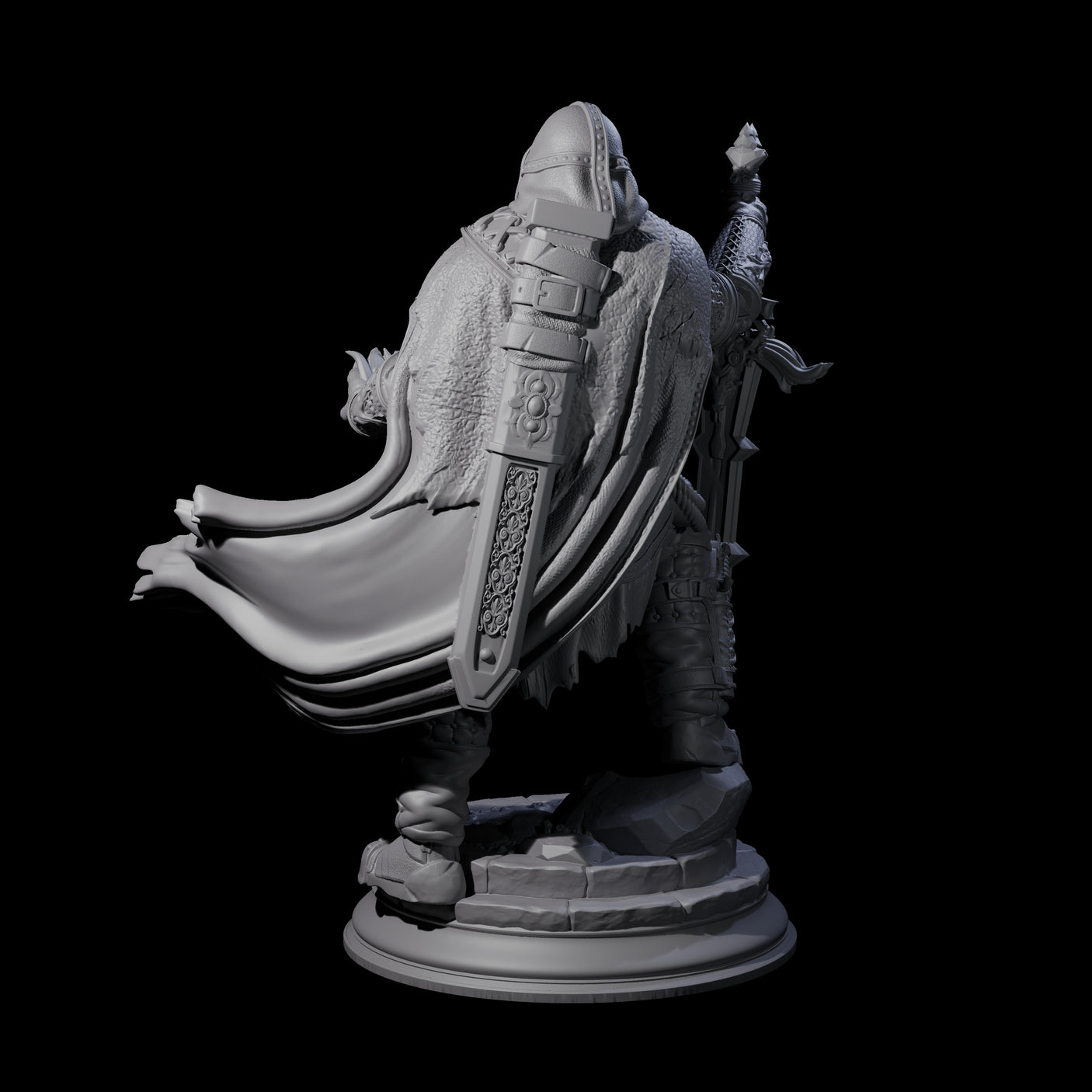 Battle Weary Warrior Miniature for Dungeons and Dragons, Pathfinder or other TTRPGs