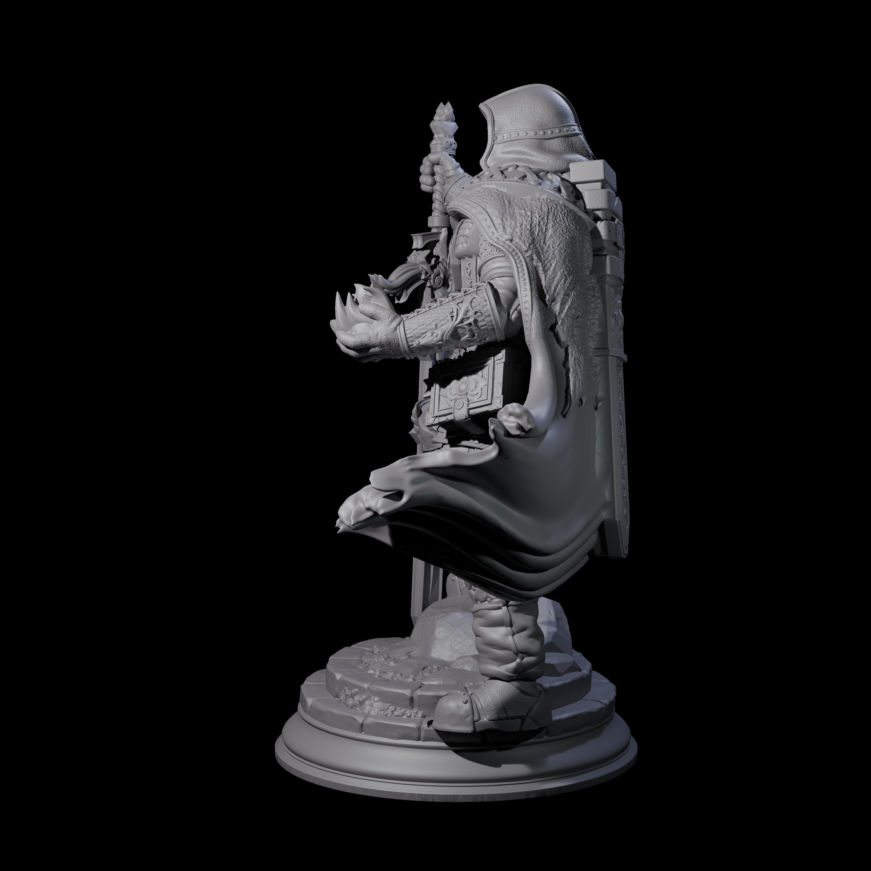 Battle Weary Warrior Miniature for Dungeons and Dragons, Pathfinder or other TTRPGs