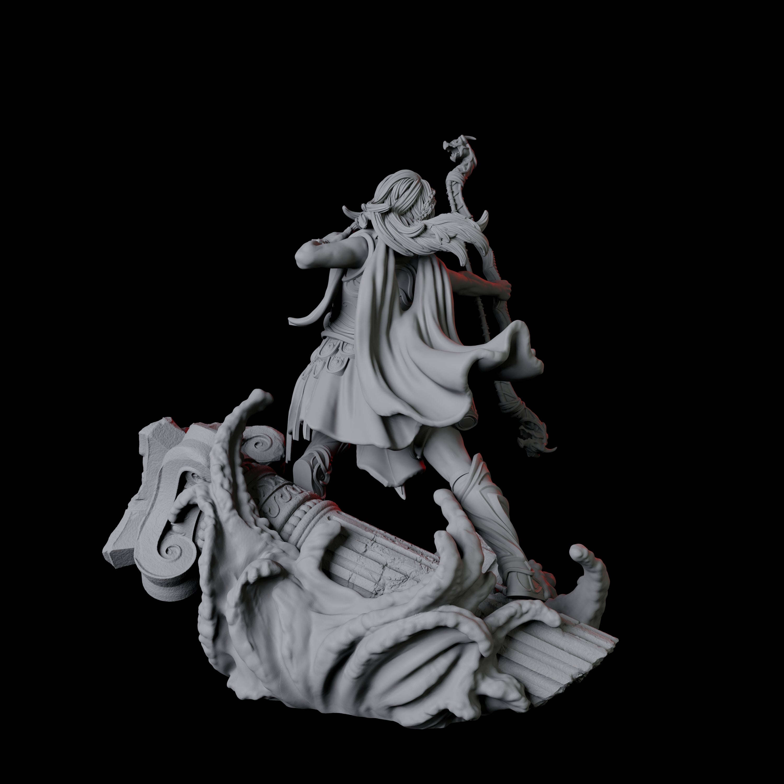 Battlemaiden Giantess A Miniature for Dungeons and Dragons, Pathfinder or other TTRPGs