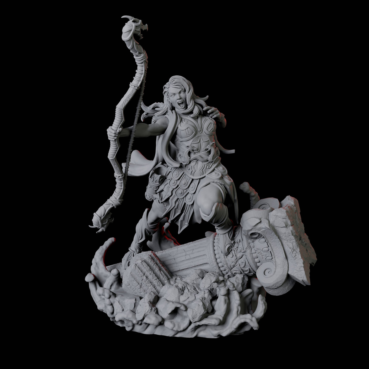 Battlemaiden Giantess A Miniature for Dungeons and Dragons, Pathfinder or other TTRPGs
