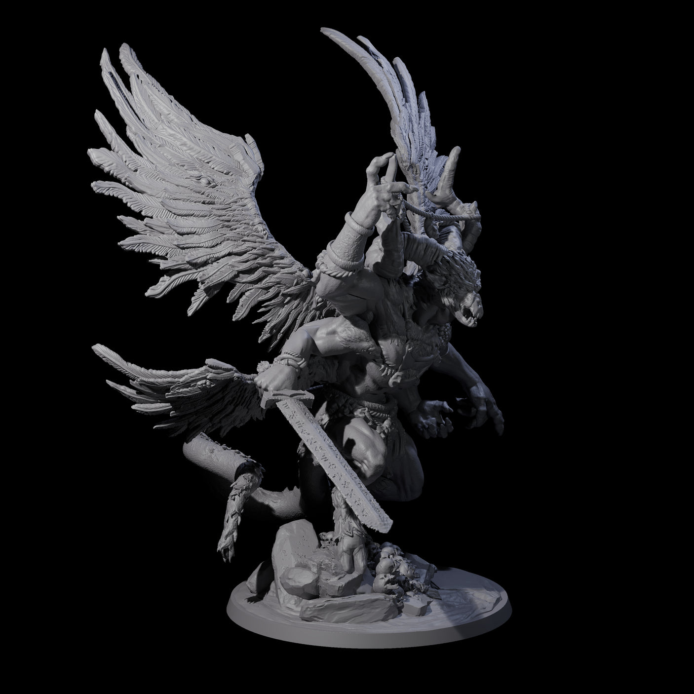 Beastman Balor Miniature for Dungeons and Dragons, Pathfinder or other TTRPGs