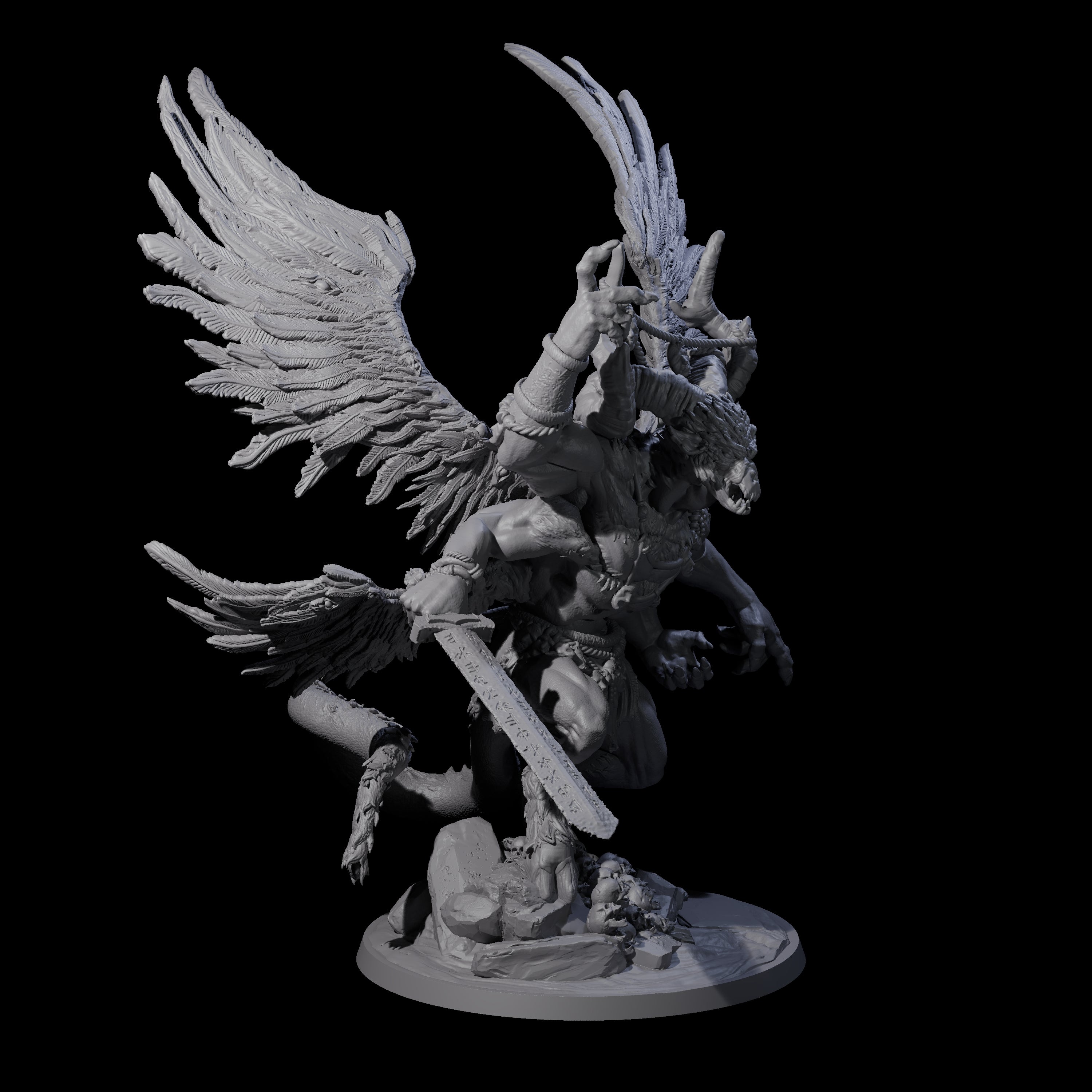 Beastman Balor Miniature for Dungeons and Dragons, Pathfinder or other TTRPGs