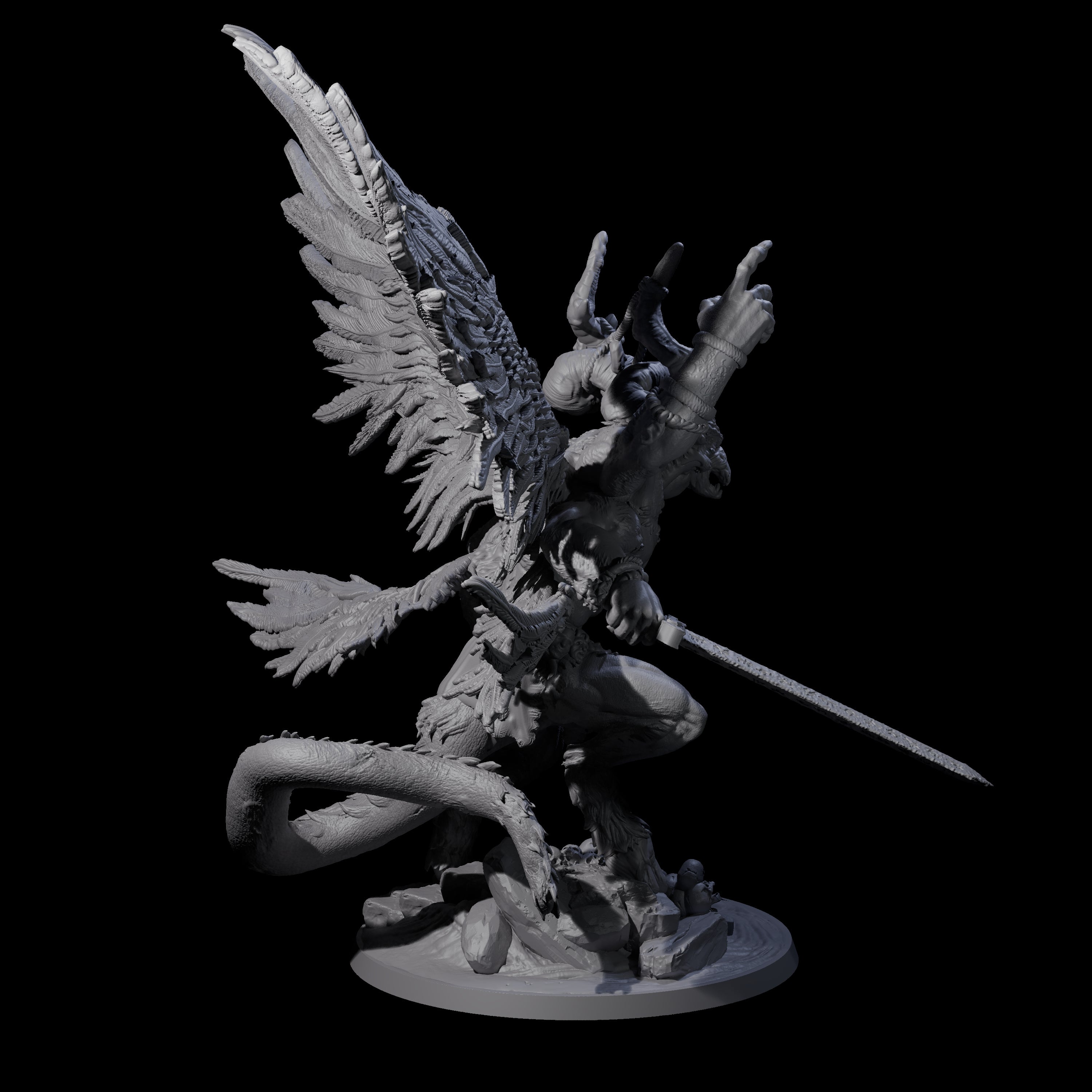 Beastman Balor Miniature for Dungeons and Dragons, Pathfinder or other TTRPGs