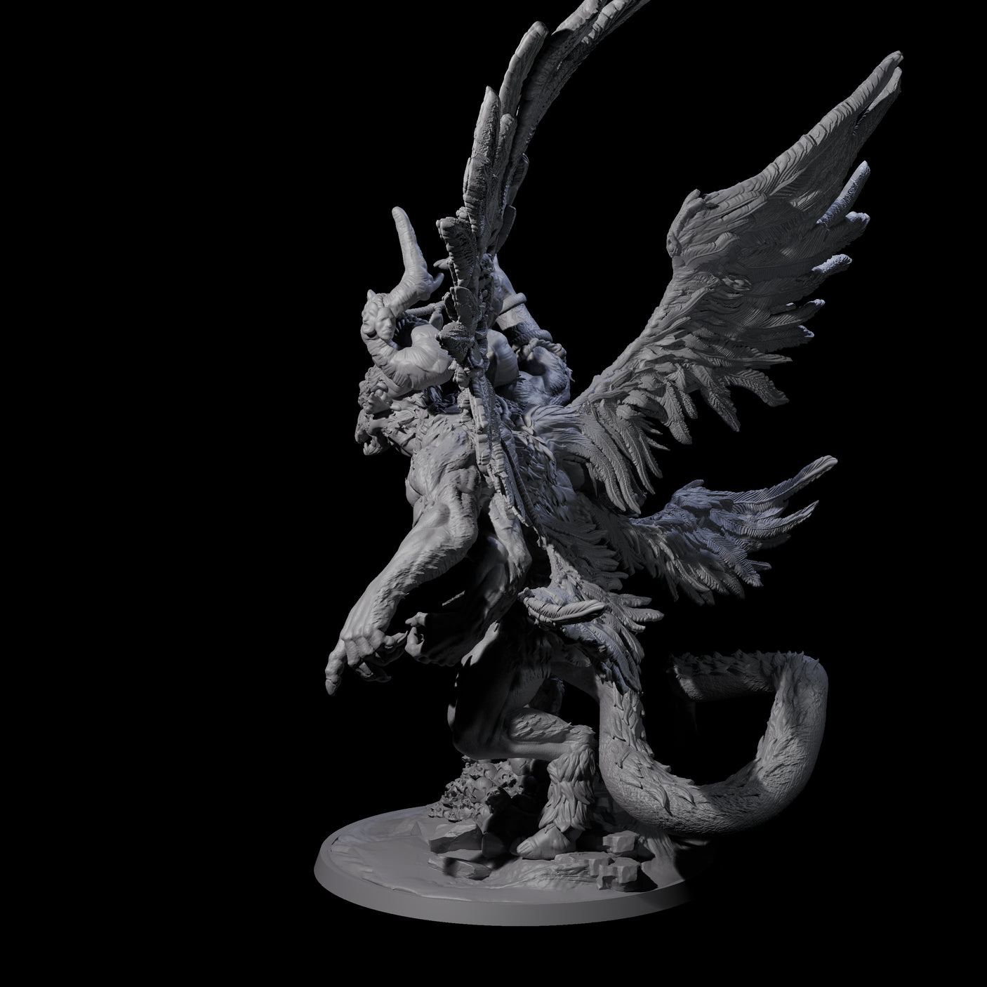 Beastman Balor Miniature for Dungeons and Dragons, Pathfinder or other TTRPGs