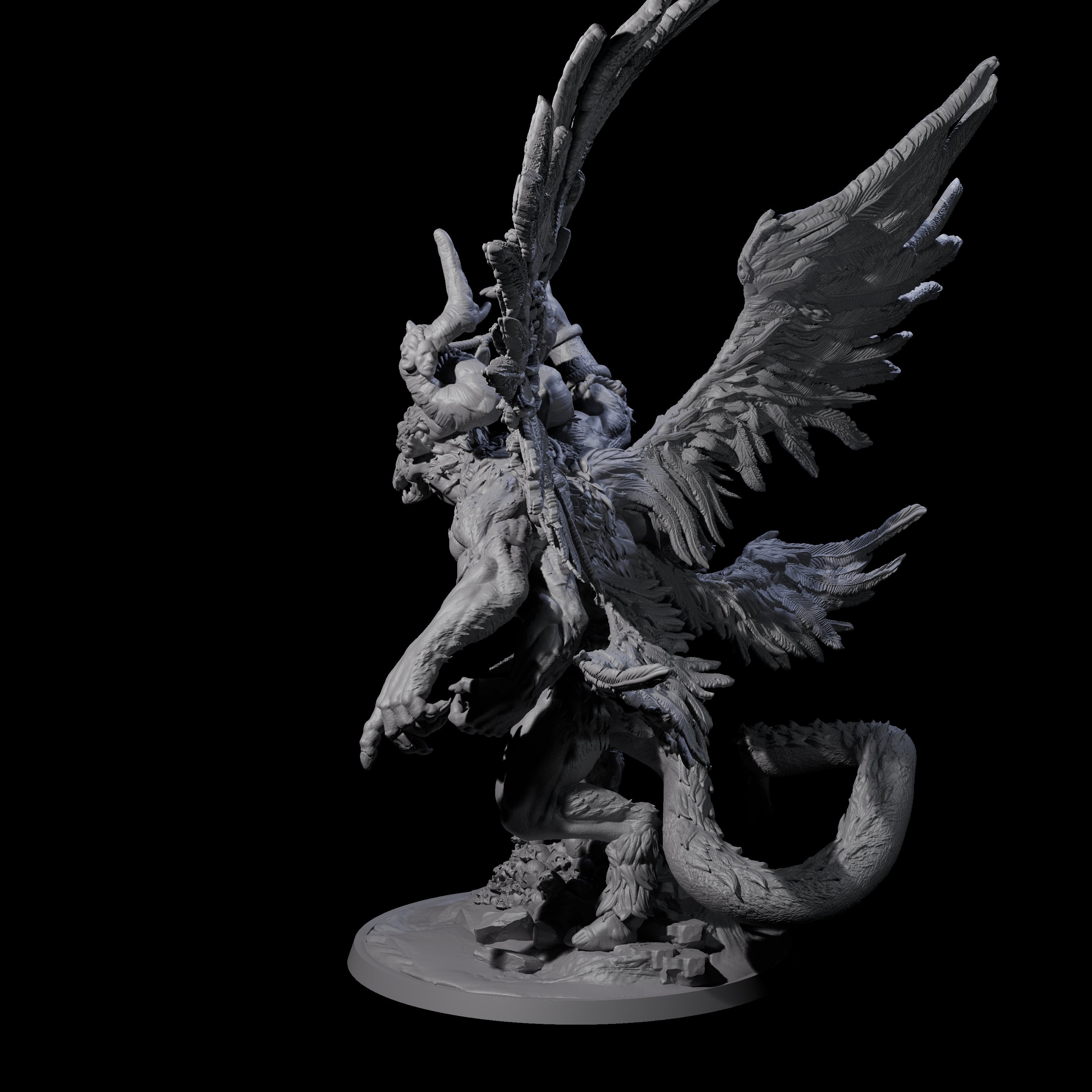 Beastman Balor Miniature for Dungeons and Dragons, Pathfinder or other TTRPGs