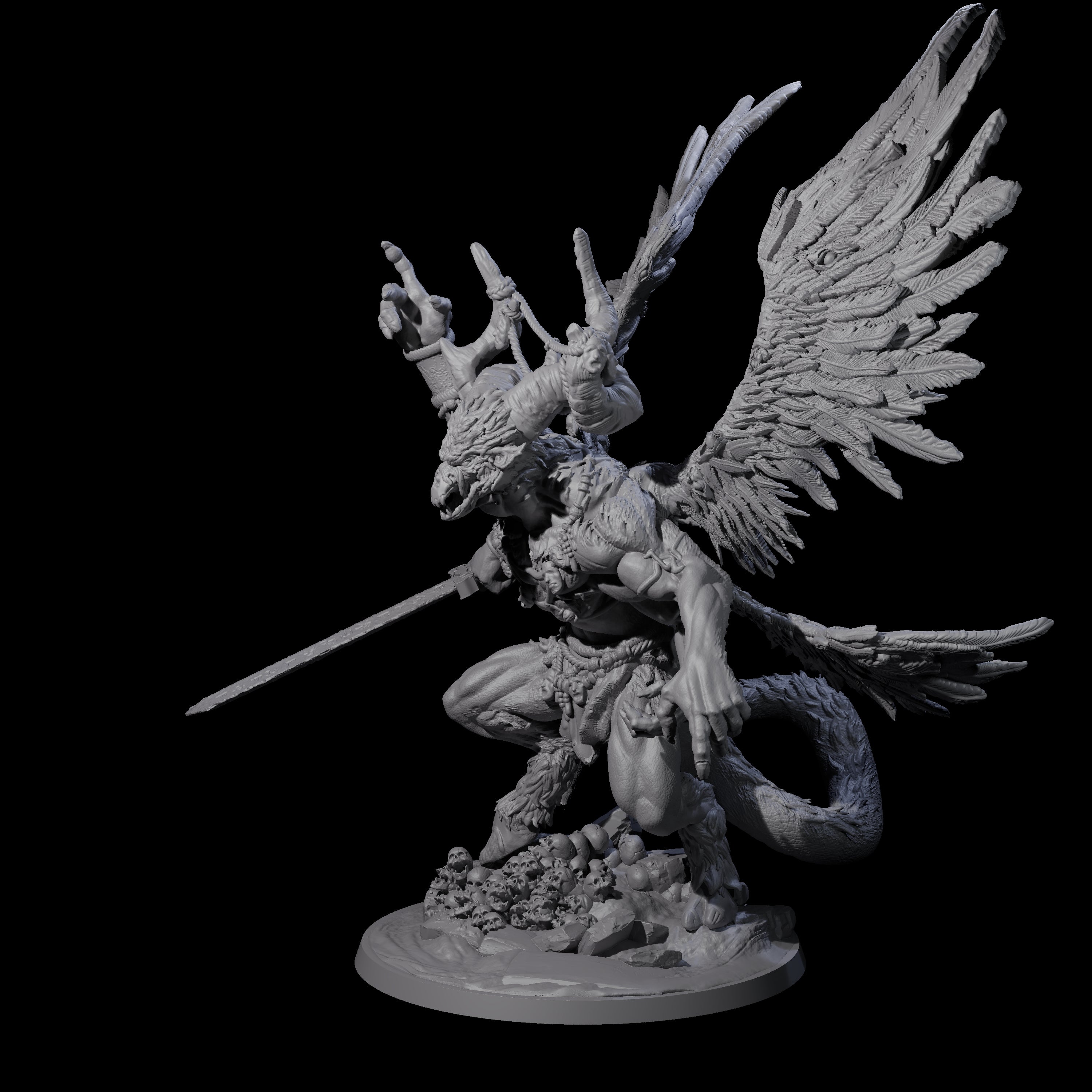 Beastman Balor Miniature for Dungeons and Dragons, Pathfinder or other TTRPGs