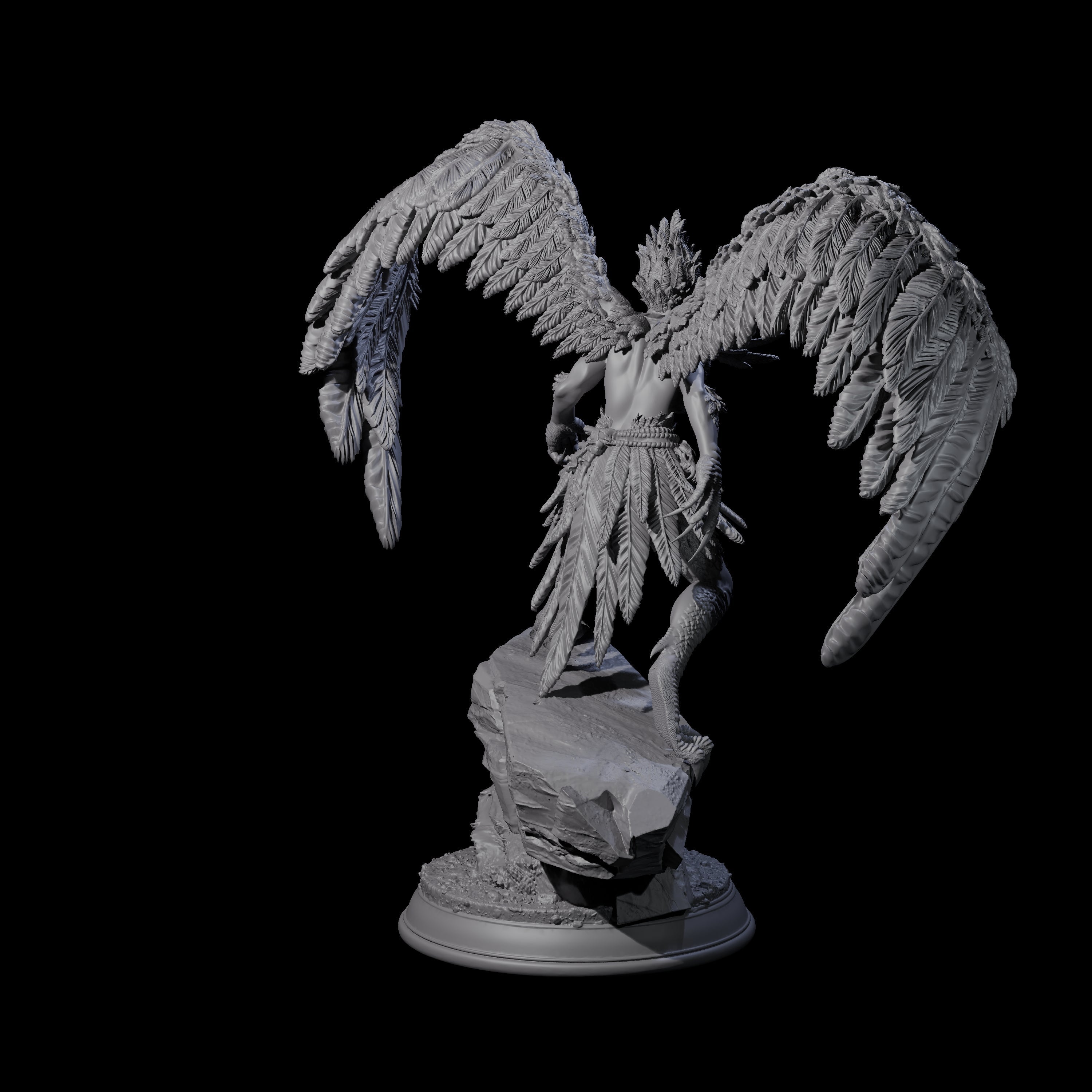 Beautiful Harpy Miniature for Dungeons and Dragons, Pathfinder or other TTRPGs
