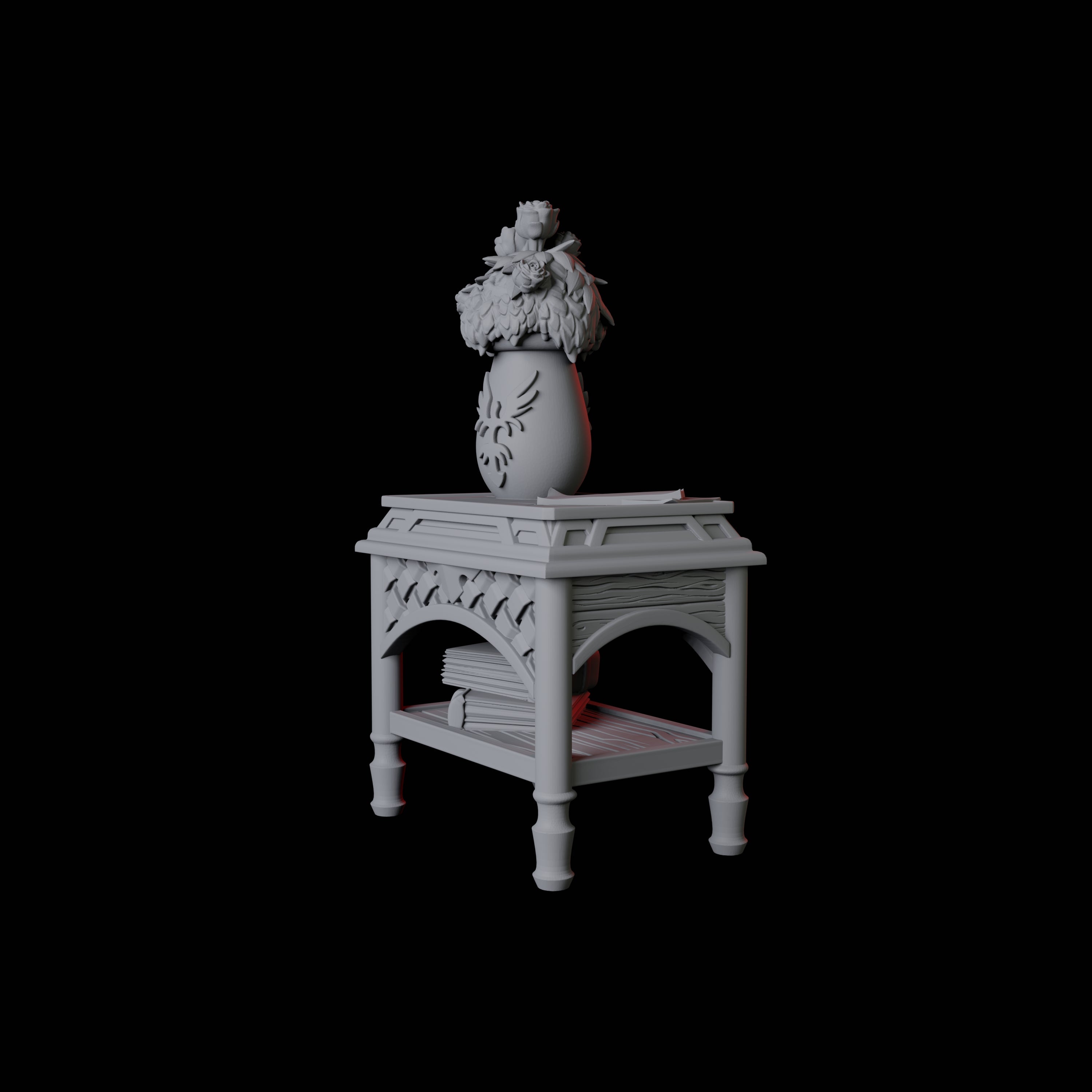 Bedside Table Miniature for Dungeons and Dragons, Pathfinder or other TTRPGs