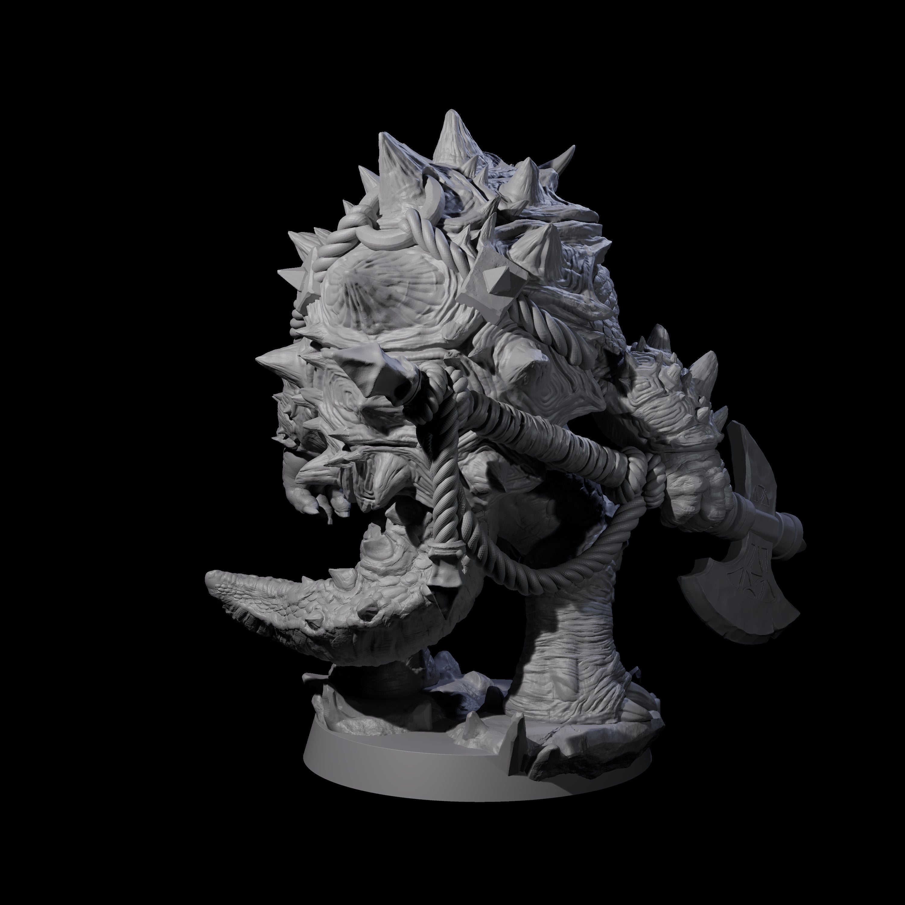 Beefy Tortle Warrior A Miniature for Dungeons and Dragons, Pathfinder or other TTRPGs