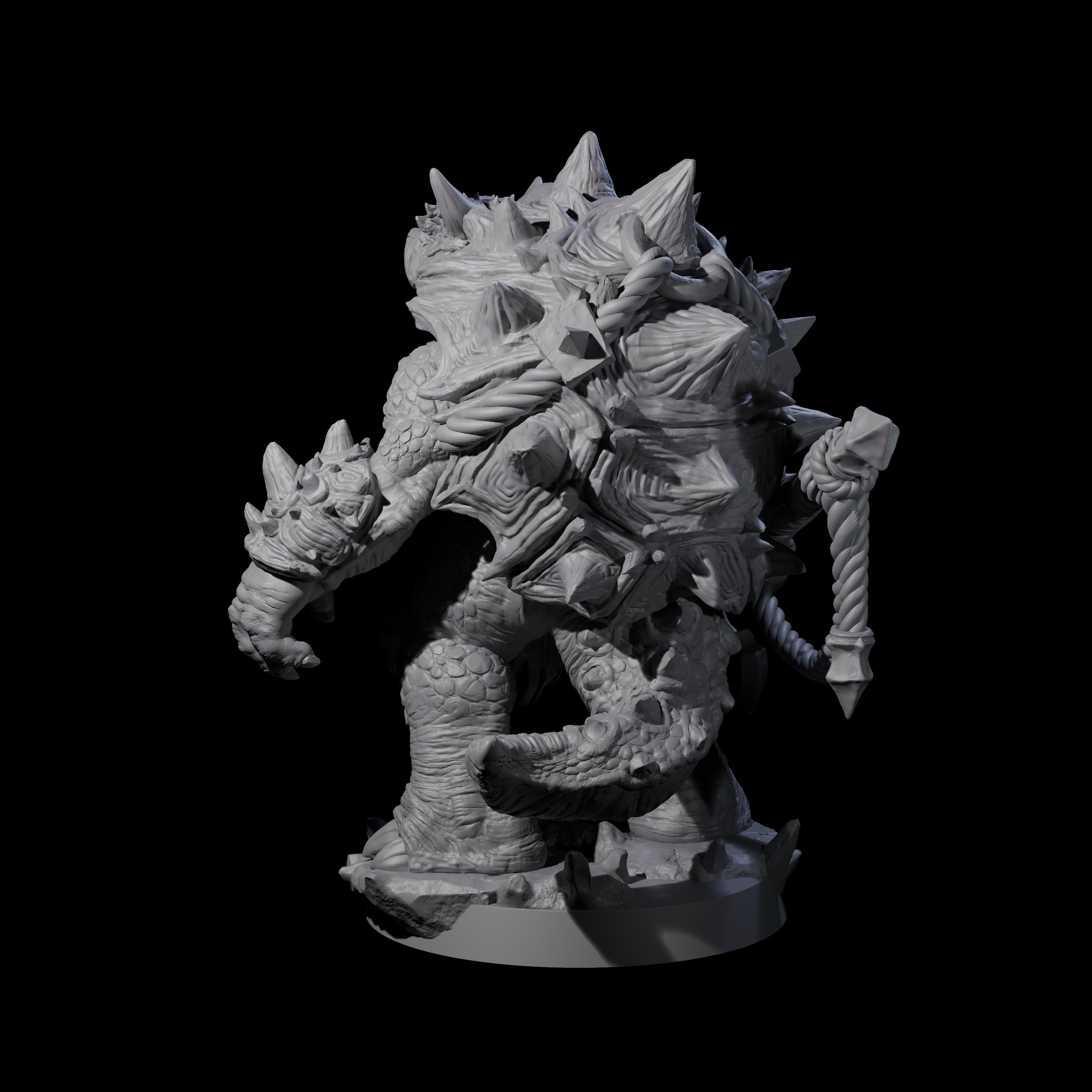 Beefy Tortle Warrior A Miniature for Dungeons and Dragons, Pathfinder or other TTRPGs