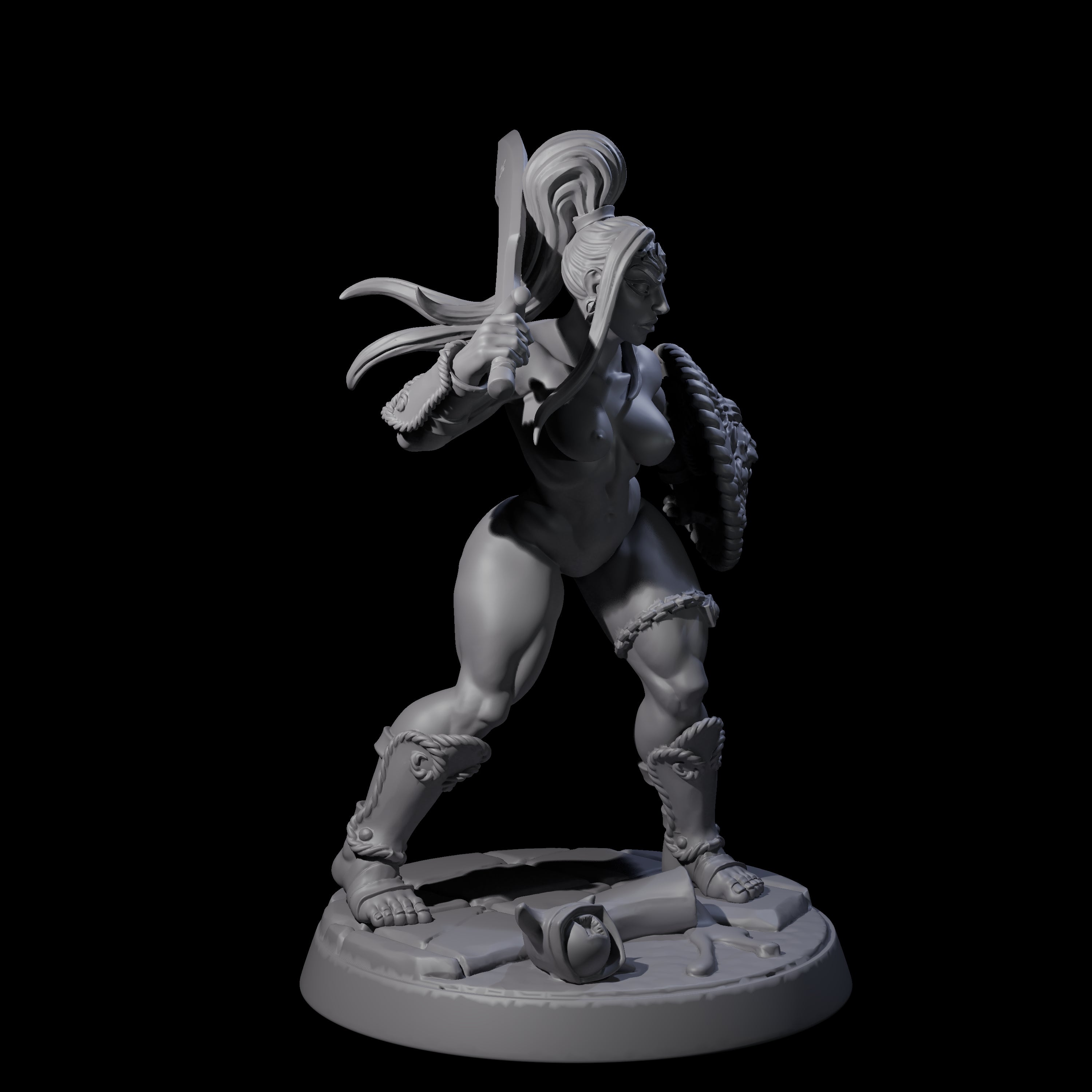 Beholder Slayer Pinup Miniature for Dungeons and Dragons, Pathfinder or other TTRPGs