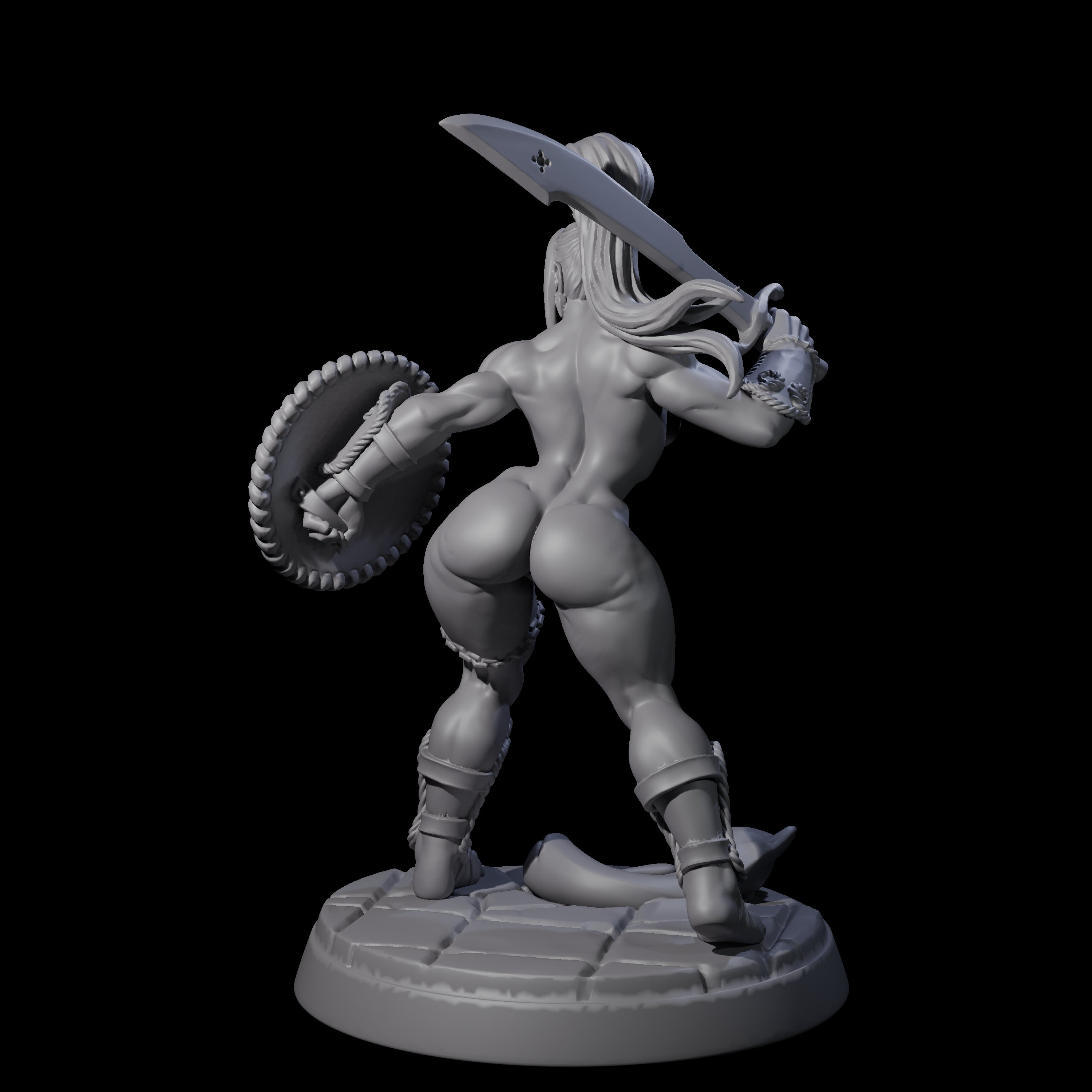 Beholder Slayer Pinup Miniature for Dungeons and Dragons, Pathfinder or other TTRPGs
