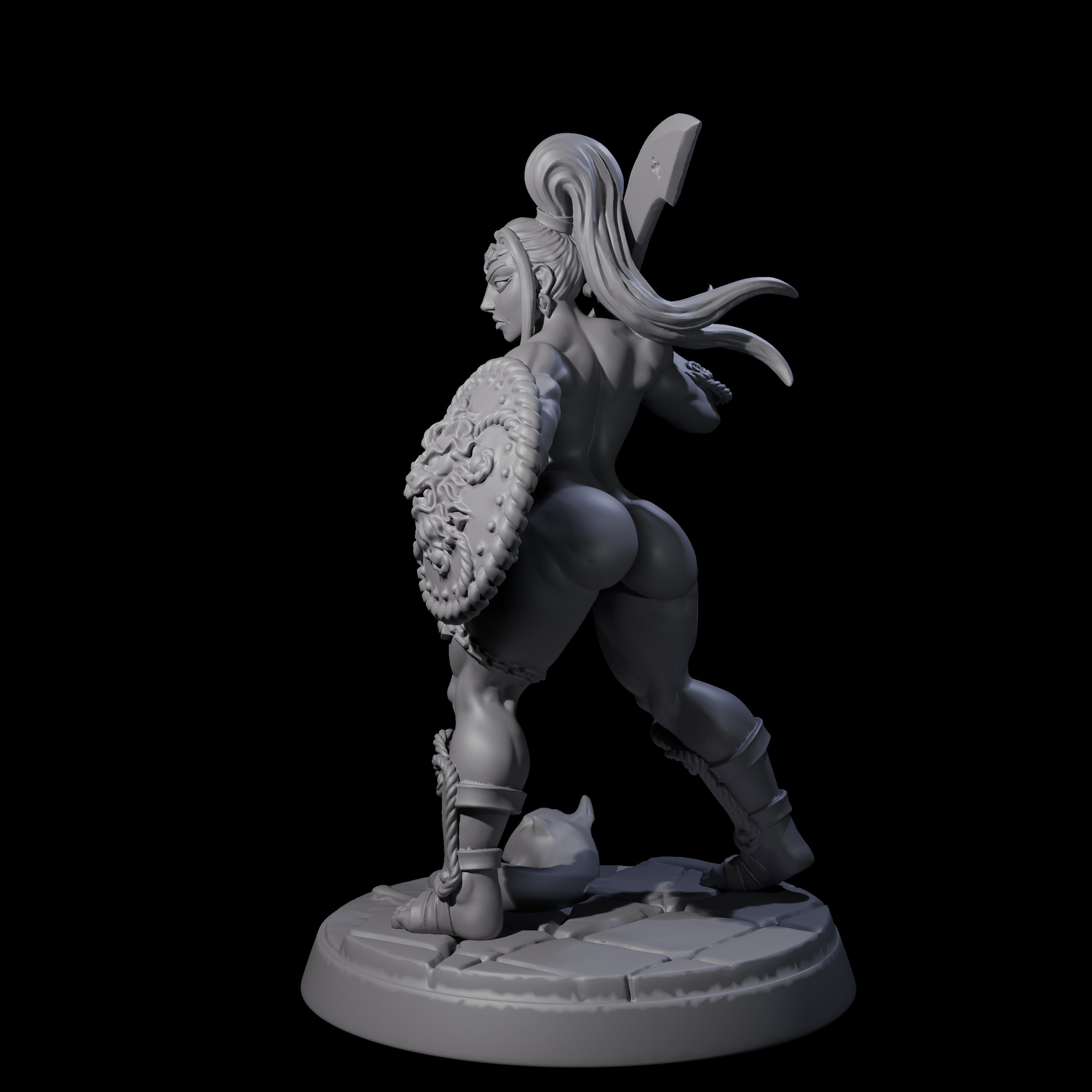 Beholder Slayer Pinup Miniature for Dungeons and Dragons, Pathfinder or other TTRPGs