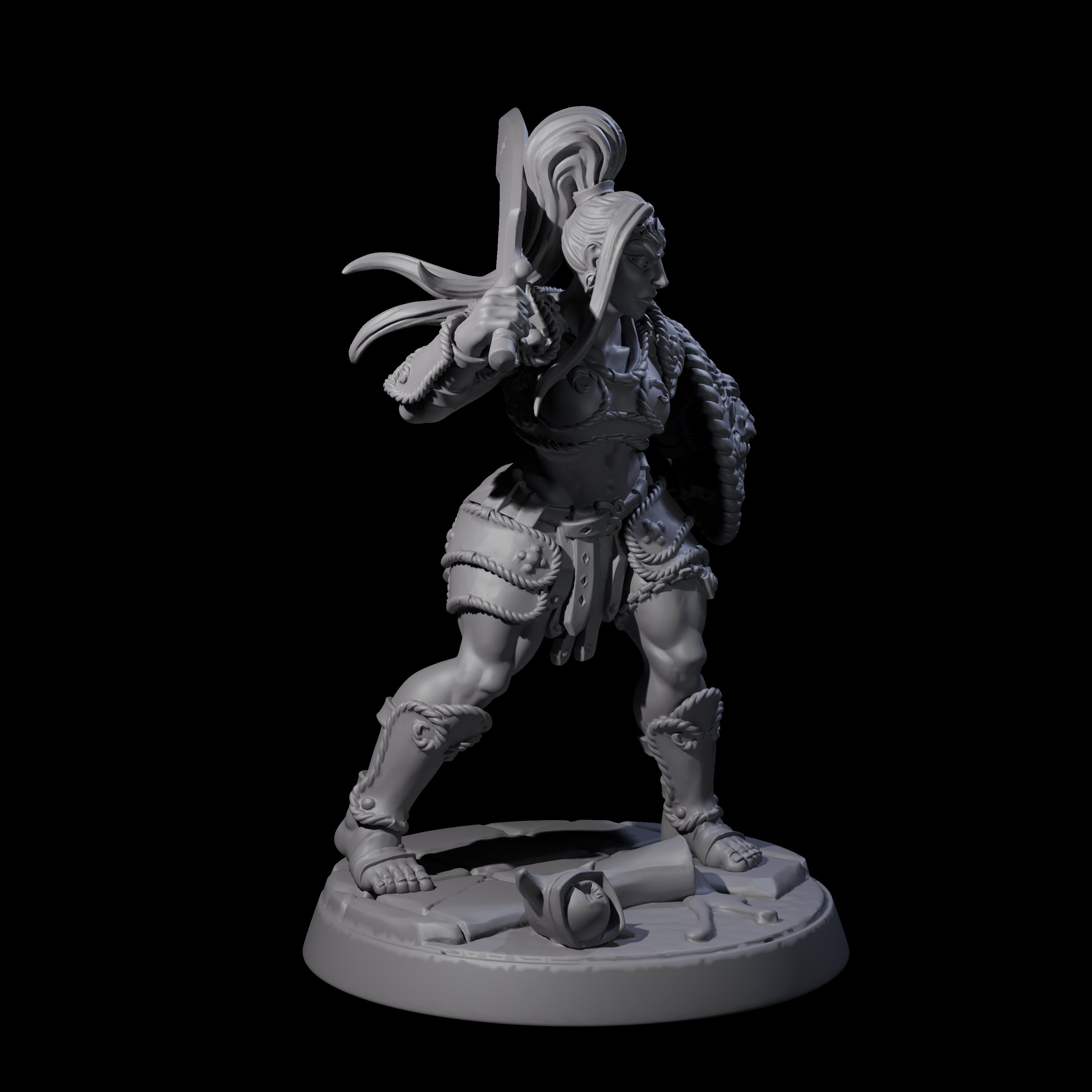 Beholder Slayer Pinup Miniature for Dungeons and Dragons, Pathfinder or other TTRPGs