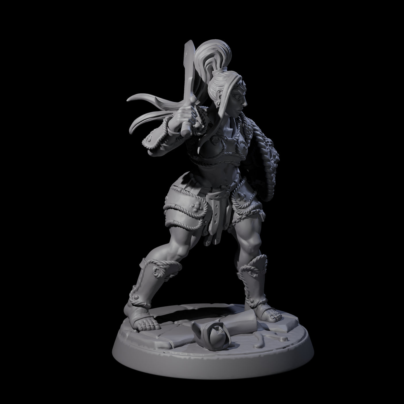 Beholder Slayer Pinup Miniature for Dungeons and Dragons, Pathfinder or other TTRPGs