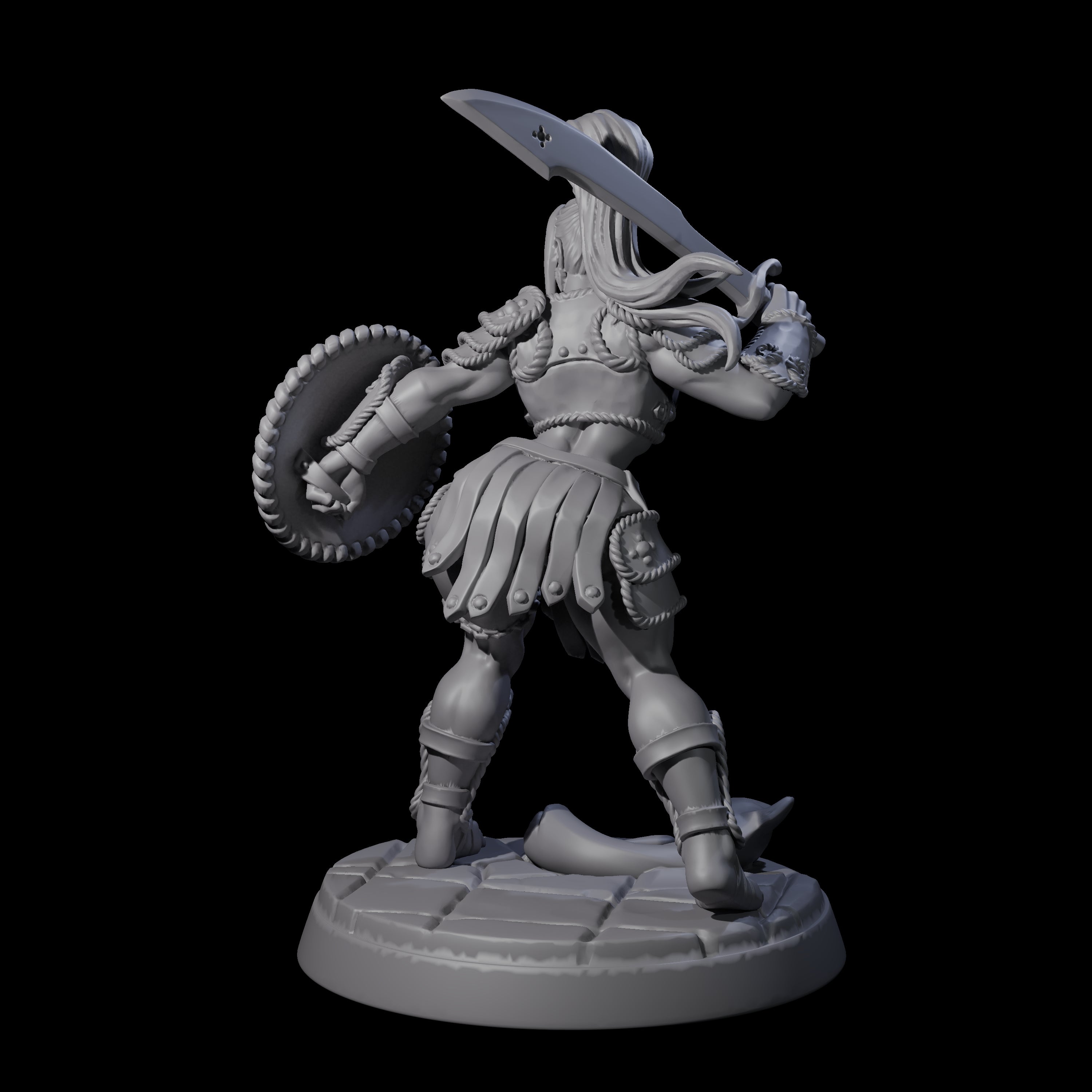 Beholder Slayer Pinup Miniature for Dungeons and Dragons, Pathfinder or other TTRPGs