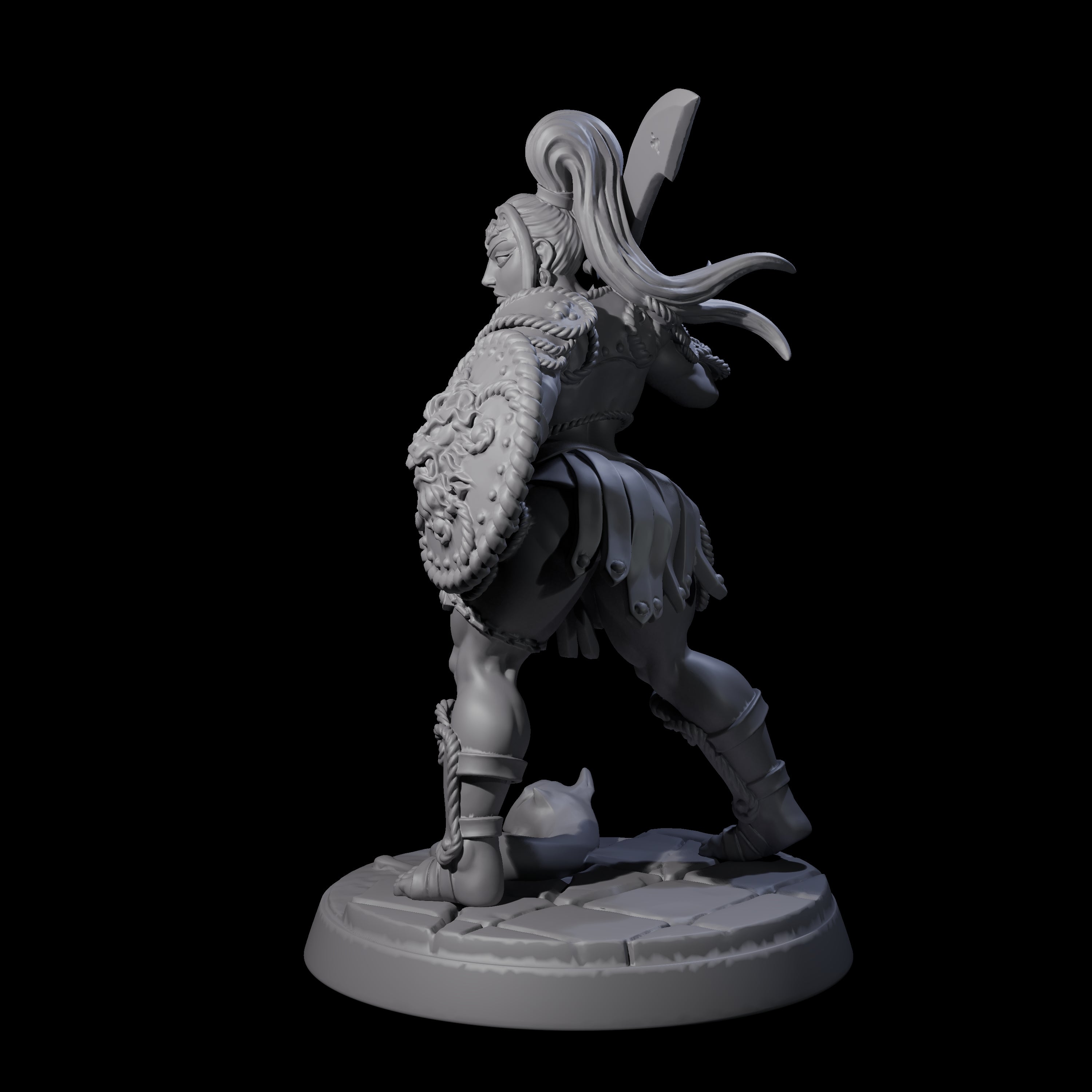 Beholder Slayer Pinup Miniature for Dungeons and Dragons, Pathfinder or other TTRPGs