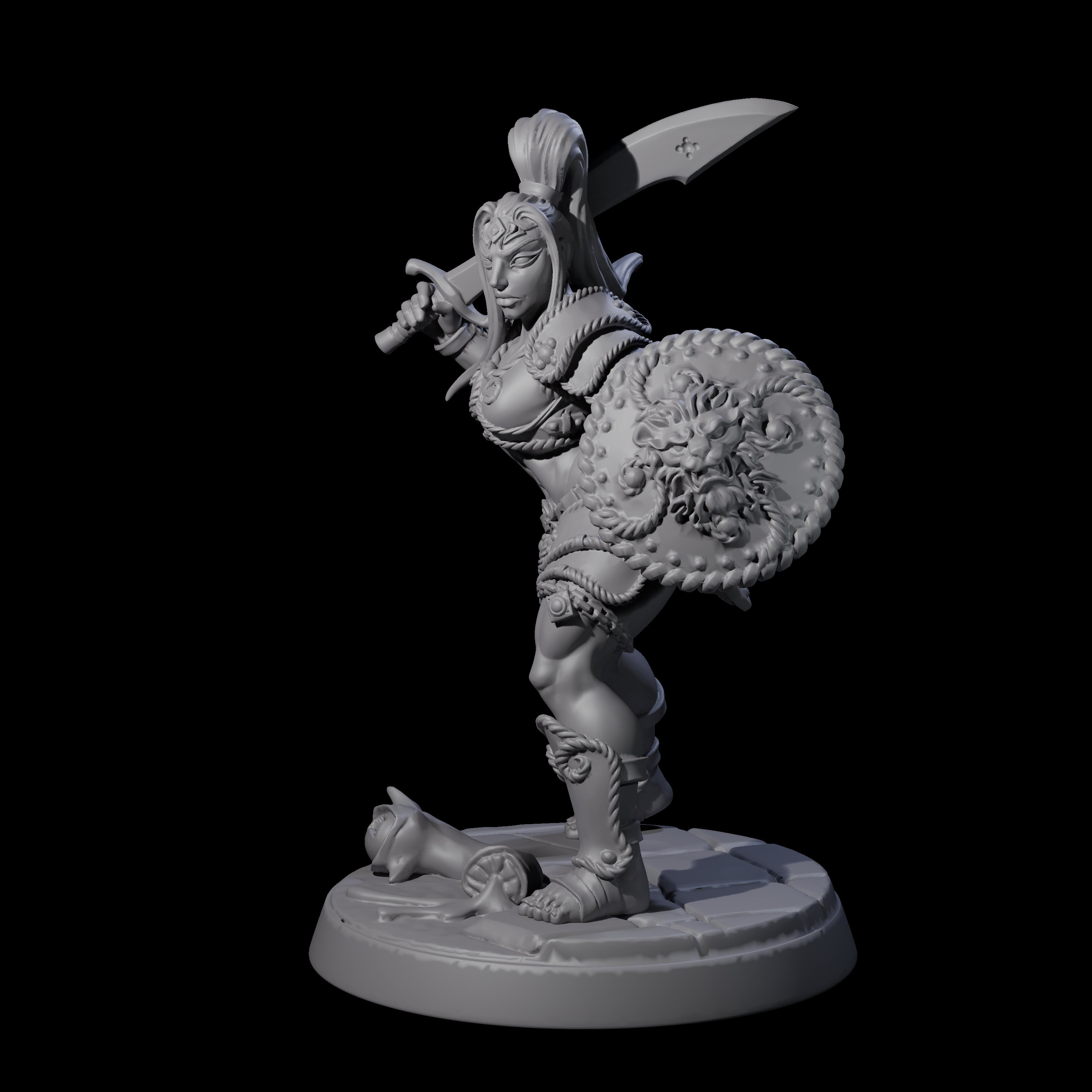 Beholder Slayer Pinup Miniature for Dungeons and Dragons, Pathfinder or other TTRPGs