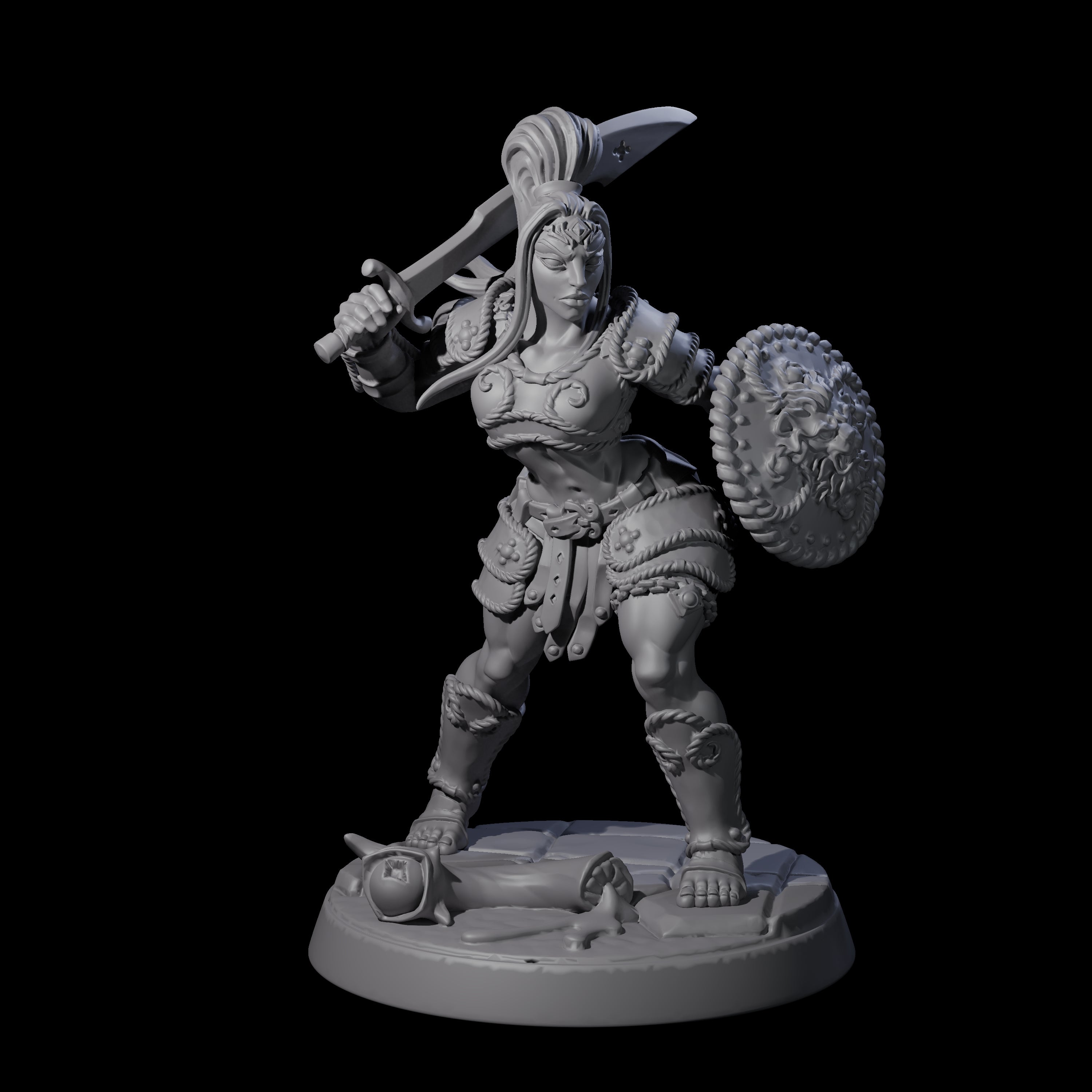 Beholder Slayer Pinup Miniature for Dungeons and Dragons, Pathfinder or other TTRPGs