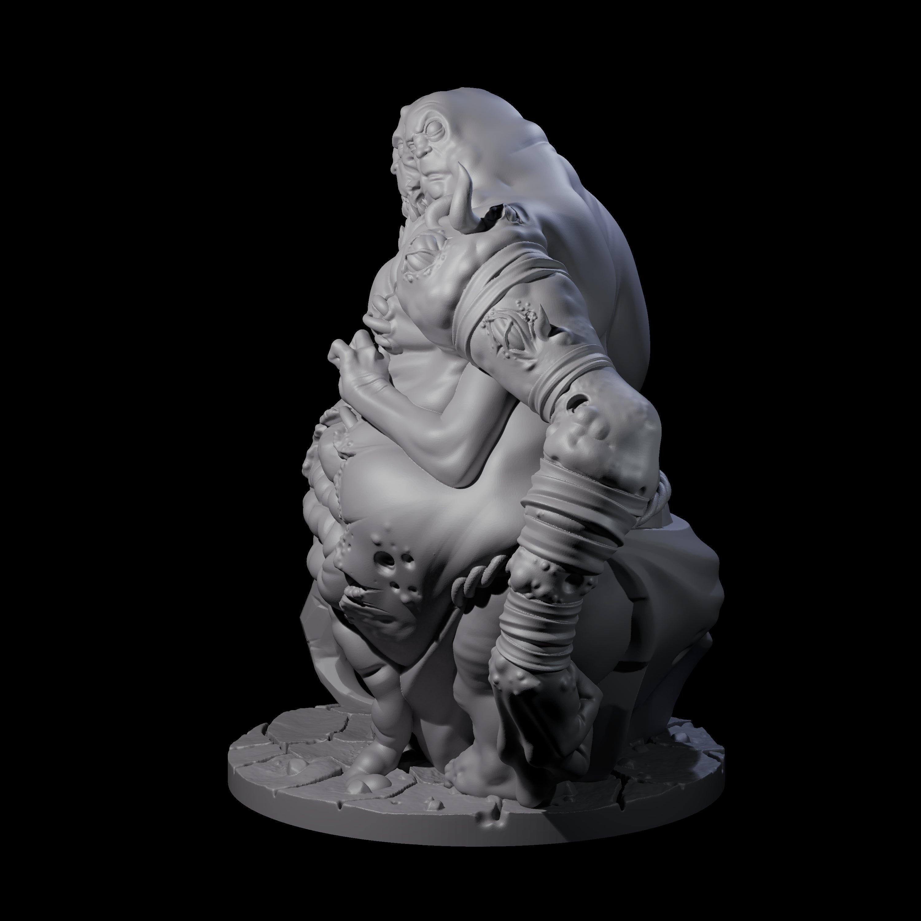 Belly Ripping Demon Lord Miniature for Dungeons and Dragons, Pathfinder or other TTRPGs