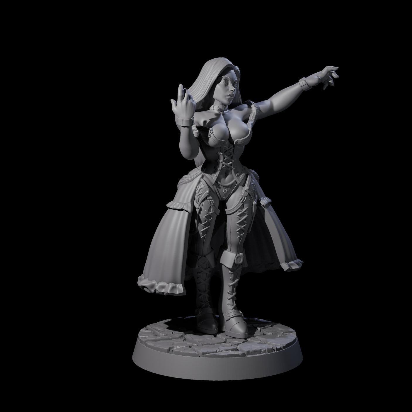 Bewitching Sorcerer Miniature for Dungeons and Dragons, Pathfinder or other TTRPGs