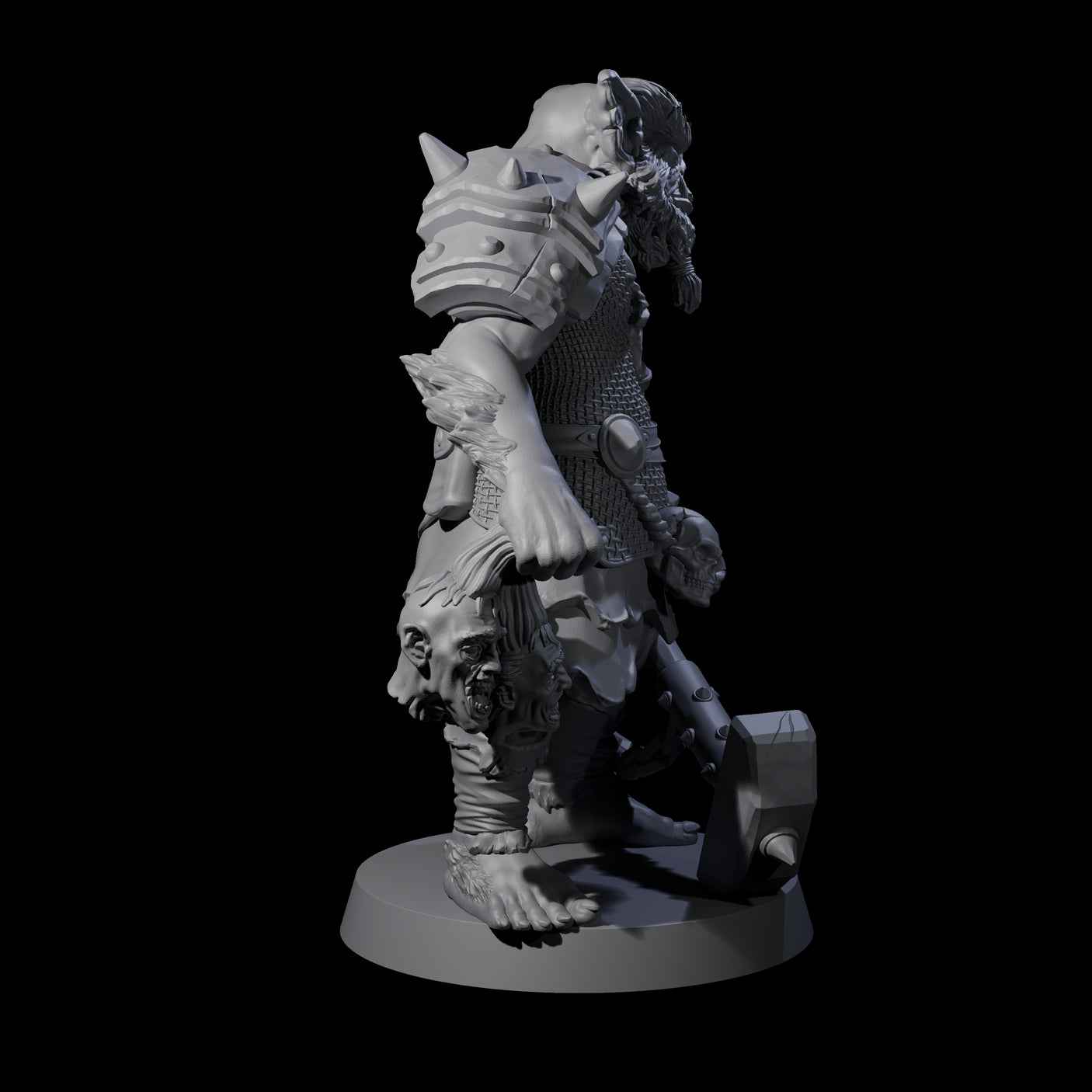Big Chonky Bugbear A Miniature for Dungeons and Dragons, Pathfinder or other TTRPGs