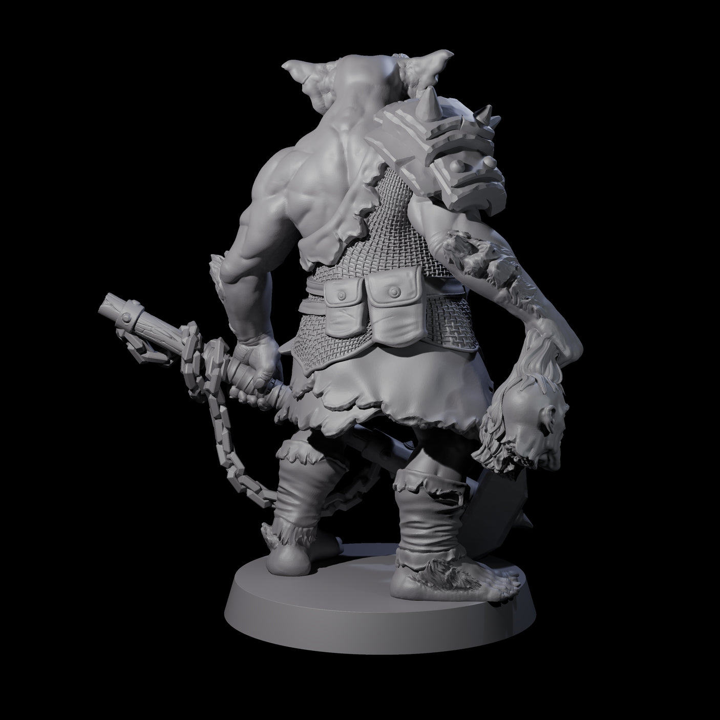 Big Chonky Bugbear A Miniature for Dungeons and Dragons, Pathfinder or other TTRPGs
