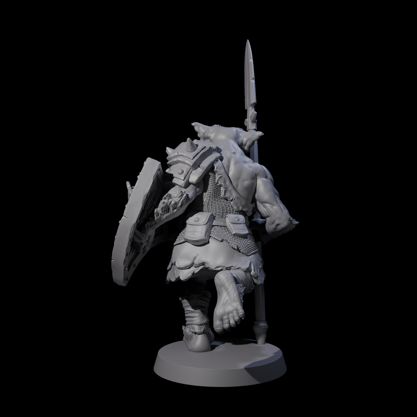 Big Chonky Bugbear B Miniature for Dungeons and Dragons, Pathfinder or other TTRPGs