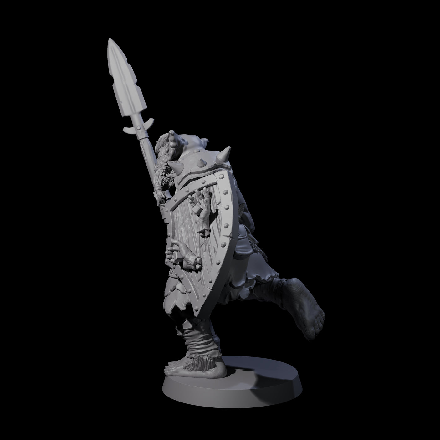 Big Chonky Bugbear B Miniature for Dungeons and Dragons, Pathfinder or other TTRPGs