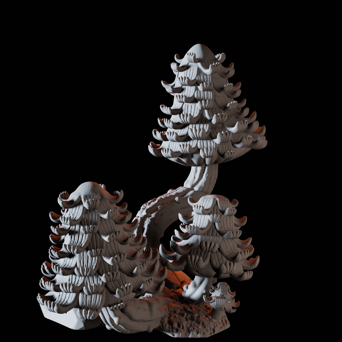 Big Peeled Mushroom Miniature for Dungeons and Dragons, Pathfinder or other TTRPGs
