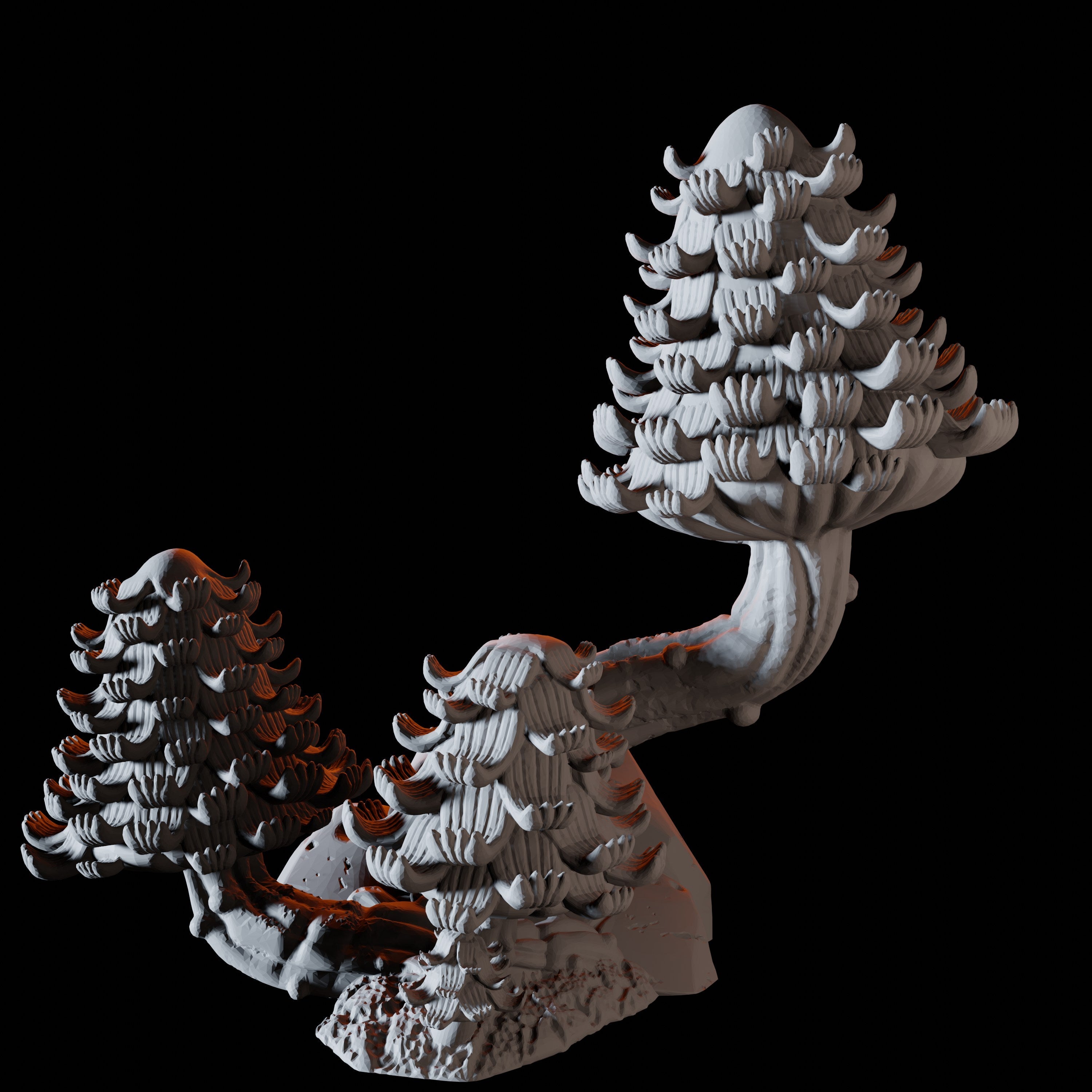 Big Peeled Mushroom Miniature for Dungeons and Dragons, Pathfinder or other TTRPGs