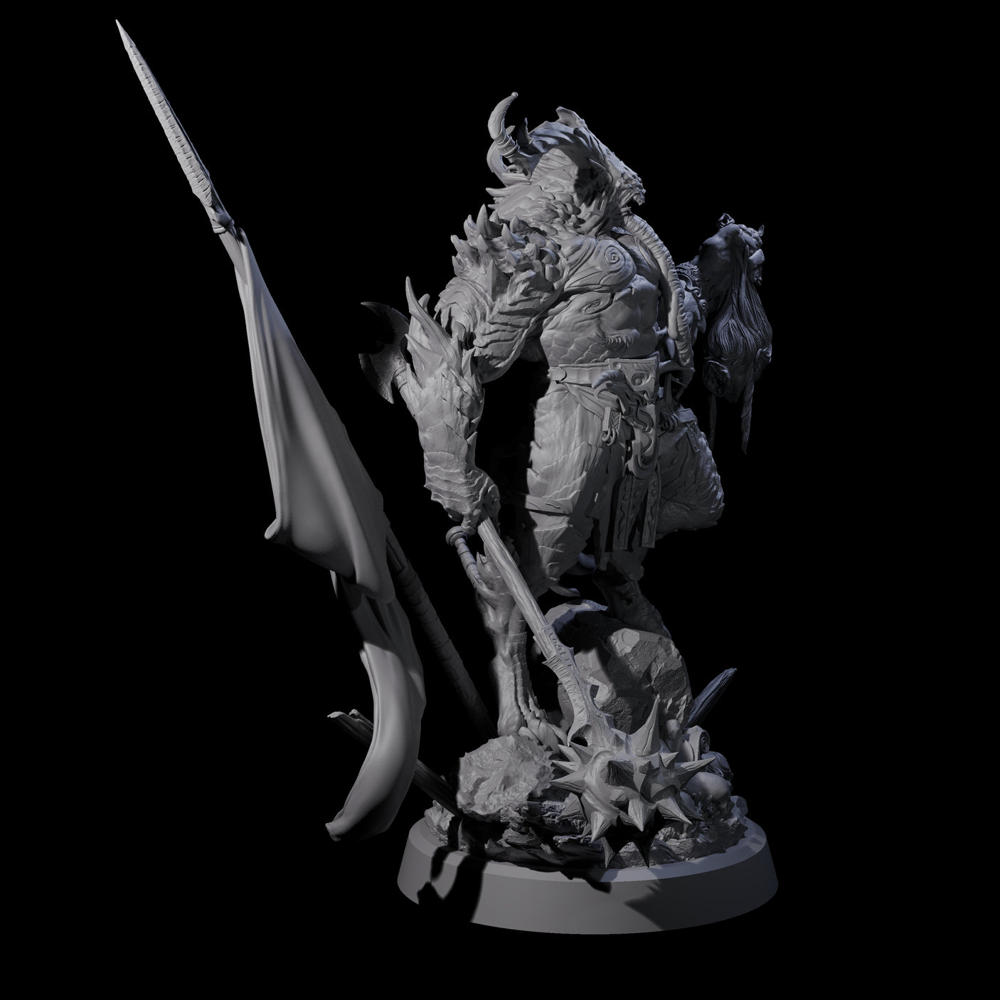 Big Tongued Slayer Demon Miniature for Dungeons and Dragons, Pathfinder or other TTRPGs