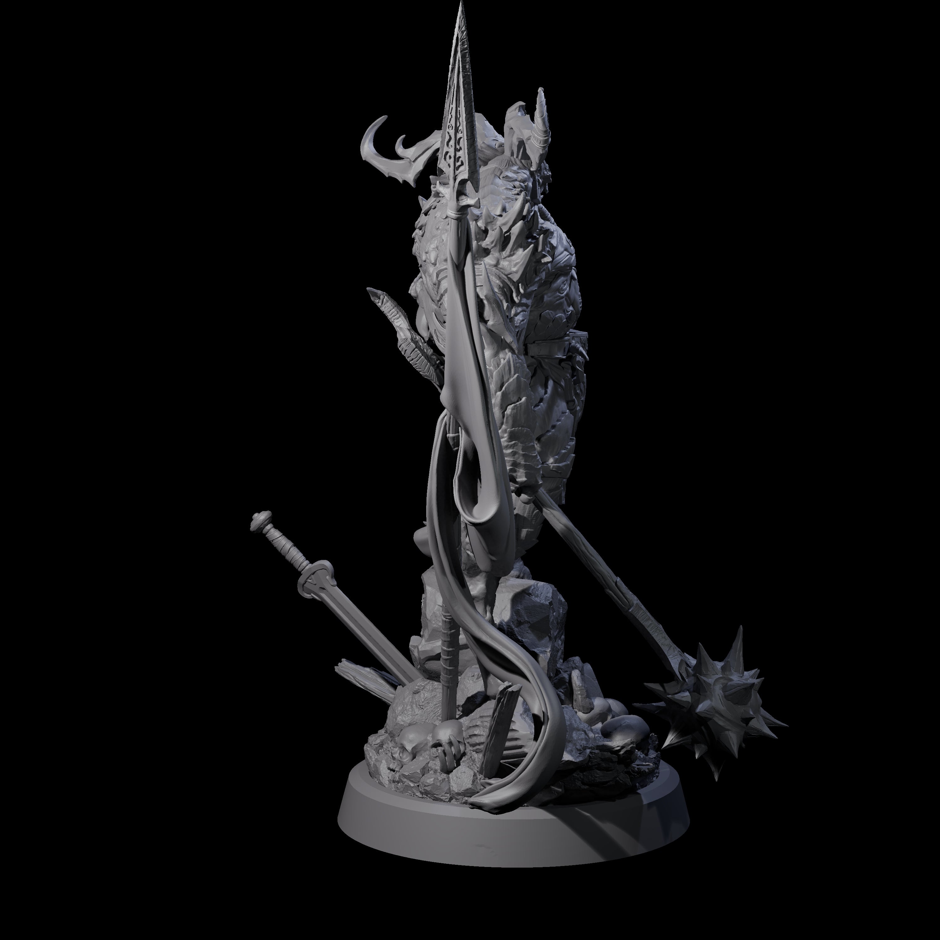 Big Tongued Slayer Demon Miniature for Dungeons and Dragons, Pathfinder or other TTRPGs