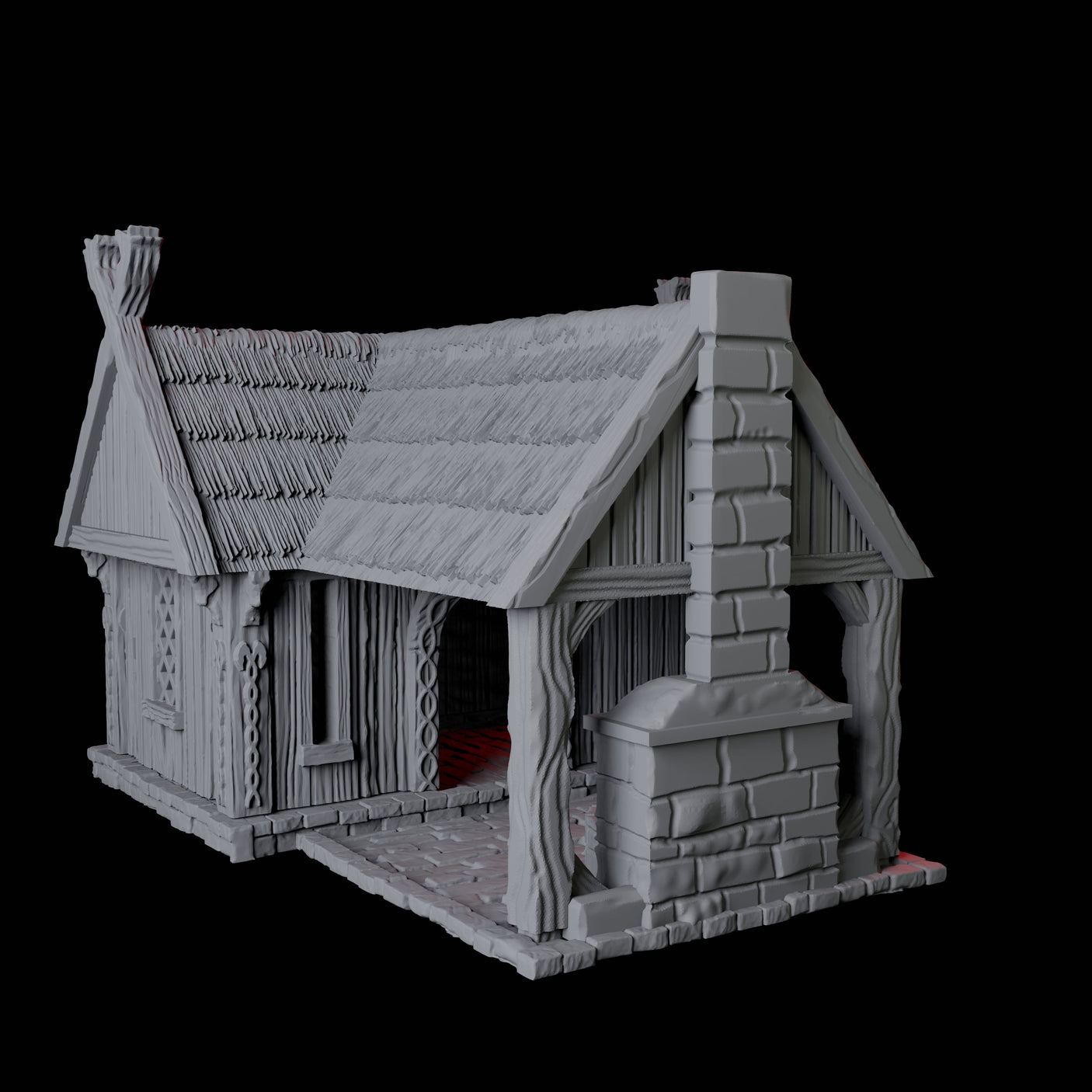 Blacksmith's House - Saxonia Miniature for Dungeons and Dragons, Pathfinder or other TTRPGs