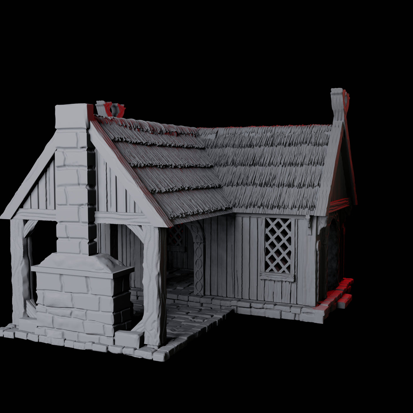 Blacksmith's House - Saxonia Miniature for Dungeons and Dragons, Pathfinder or other TTRPGs