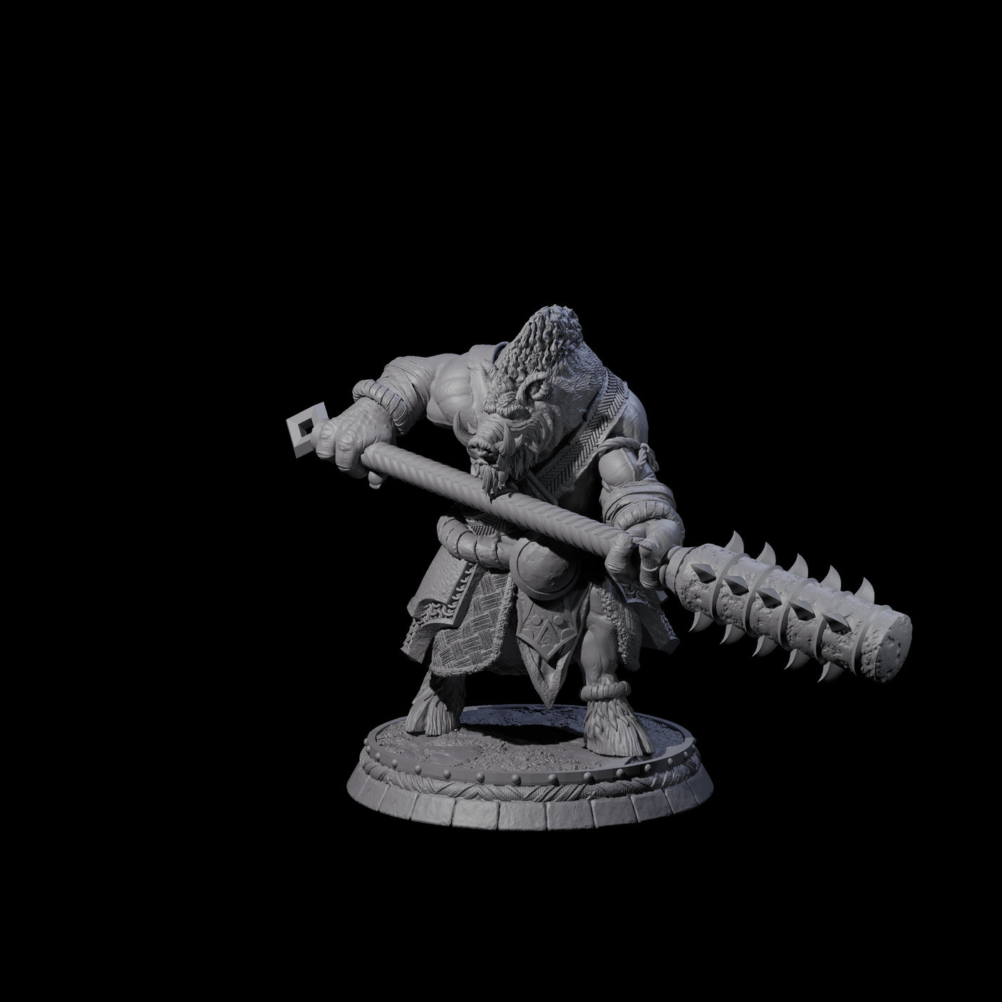 Blackthorn Wereboar A Miniature for Dungeons and Dragons, Pathfinder or other TTRPGs