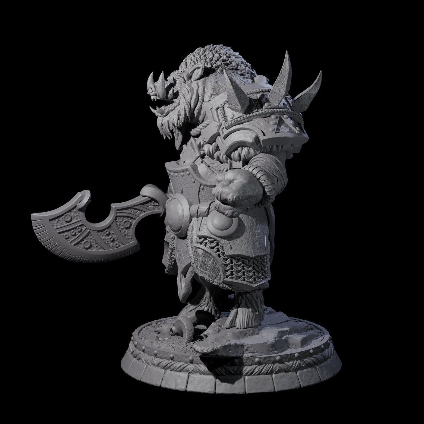 Blackthorn Wereboar B Miniature for Dungeons and Dragons, Pathfinder or other TTRPGs