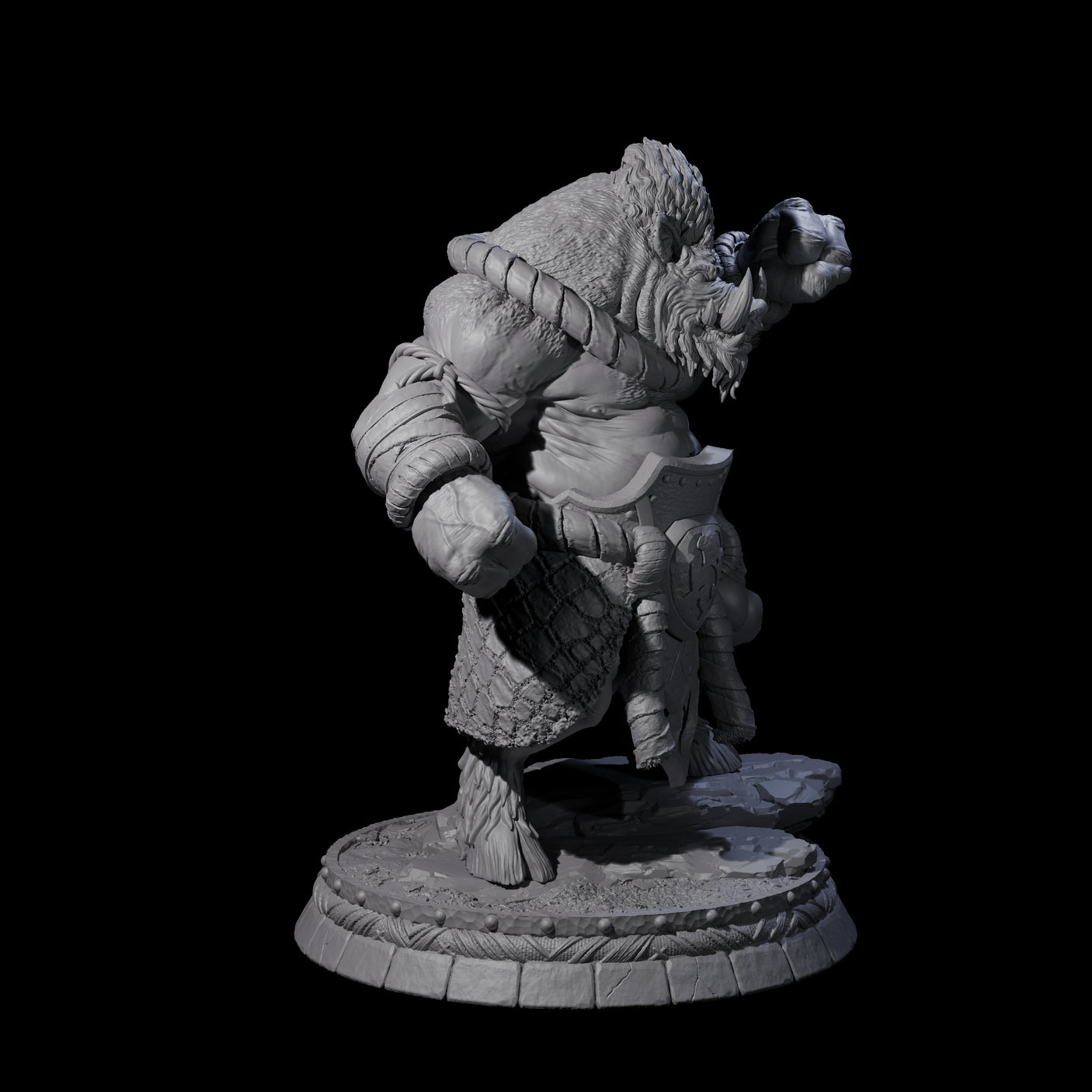 Blackthorn Wereboar C Miniature for Dungeons and Dragons, Pathfinder or other TTRPGs