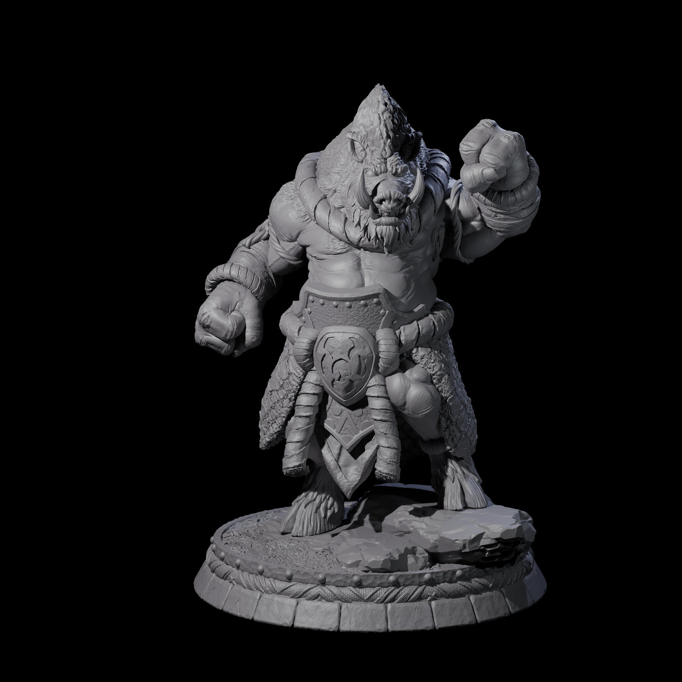 Blackthorn Wereboar C Miniature for Dungeons and Dragons, Pathfinder or other TTRPGs