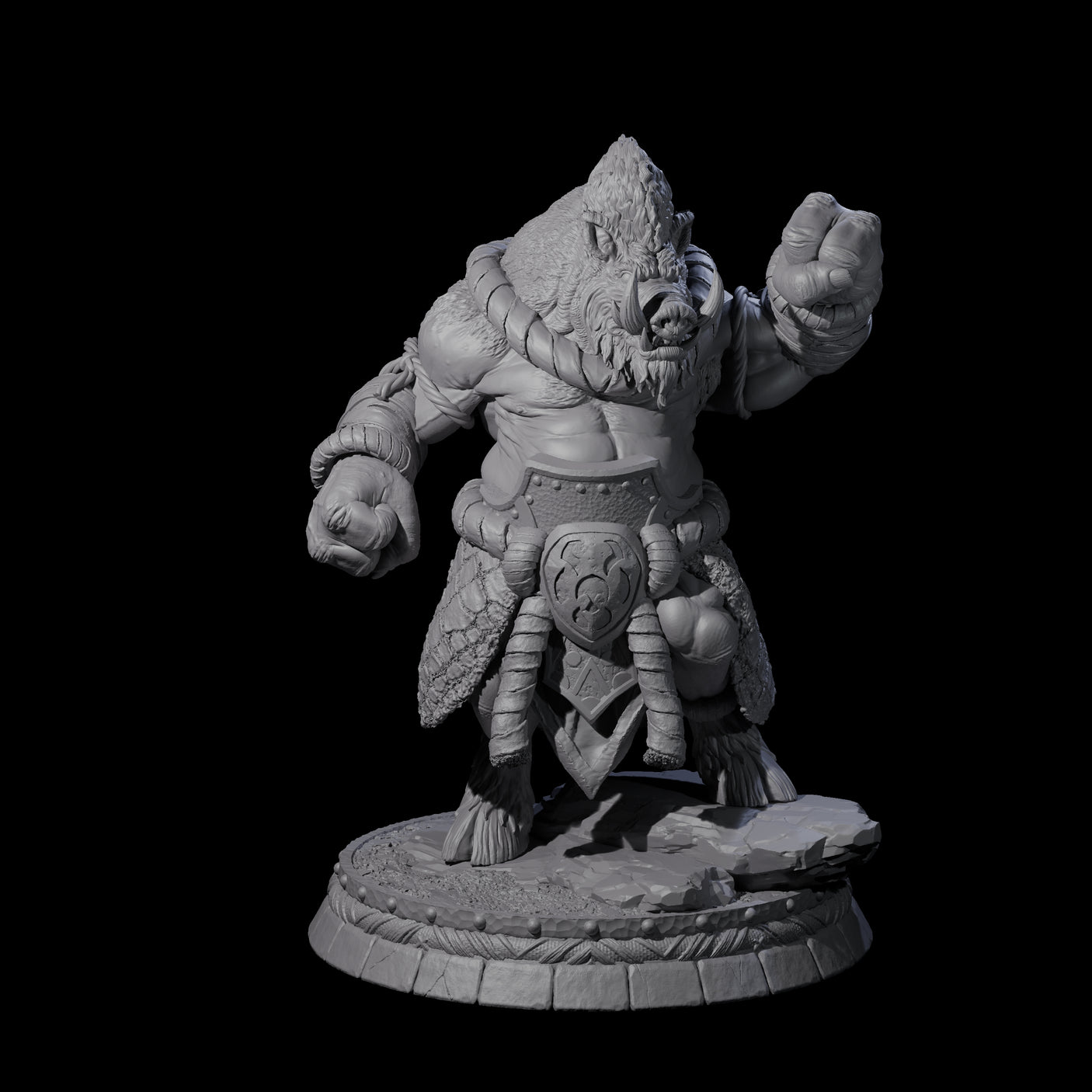 Blackthorn Wereboar C Miniature for Dungeons and Dragons, Pathfinder or other TTRPGs