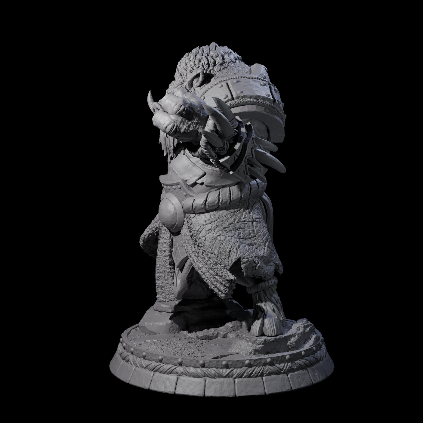 Blackthorn Wereboar D Miniature for Dungeons and Dragons, Pathfinder or other TTRPGs