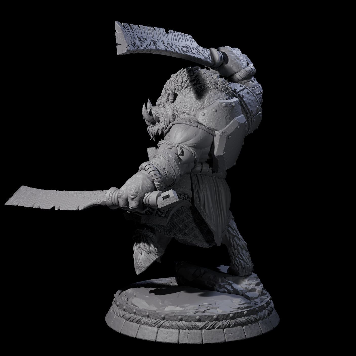 Blackthorn Wereboar E Miniature for Dungeons and Dragons, Pathfinder or other TTRPGs