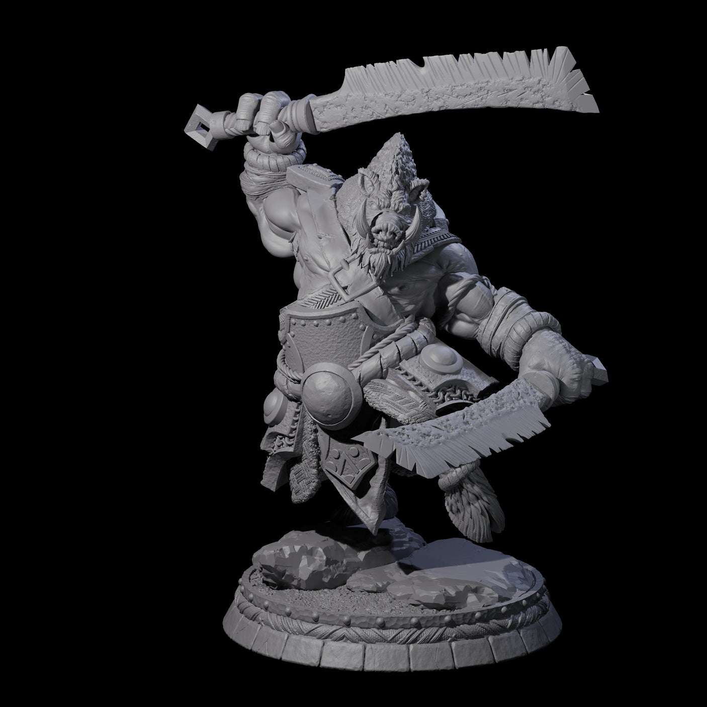 Blackthorn Wereboar E Miniature for Dungeons and Dragons, Pathfinder or other TTRPGs