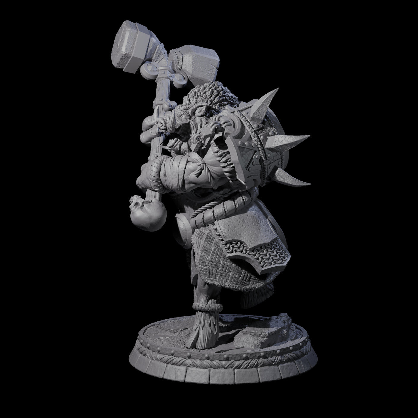 Blackthorn Wereboar F Miniature for Dungeons and Dragons, Pathfinder or other TTRPGs