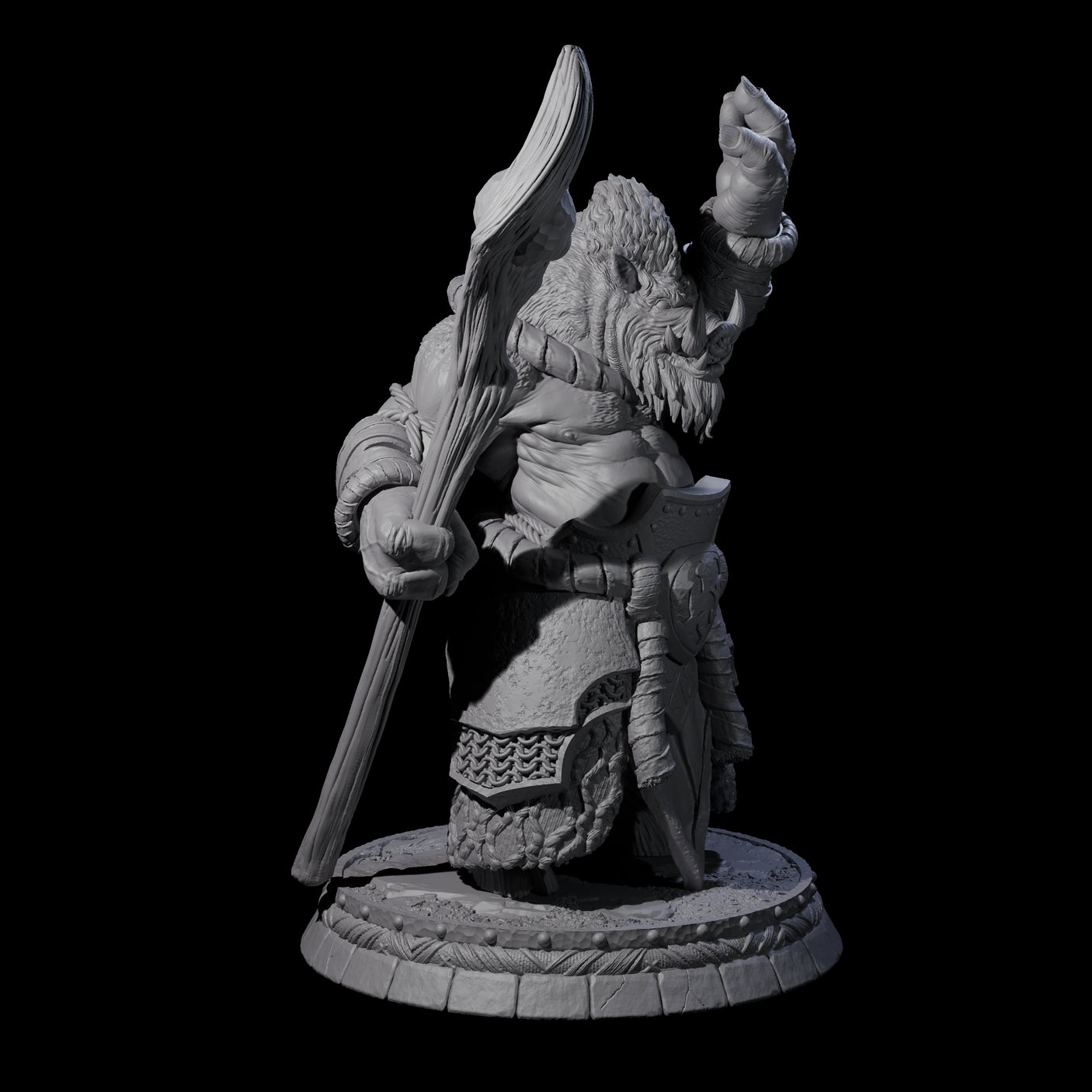Blackthorn Wereboar G Miniature for Dungeons and Dragons, Pathfinder or other TTRPGs
